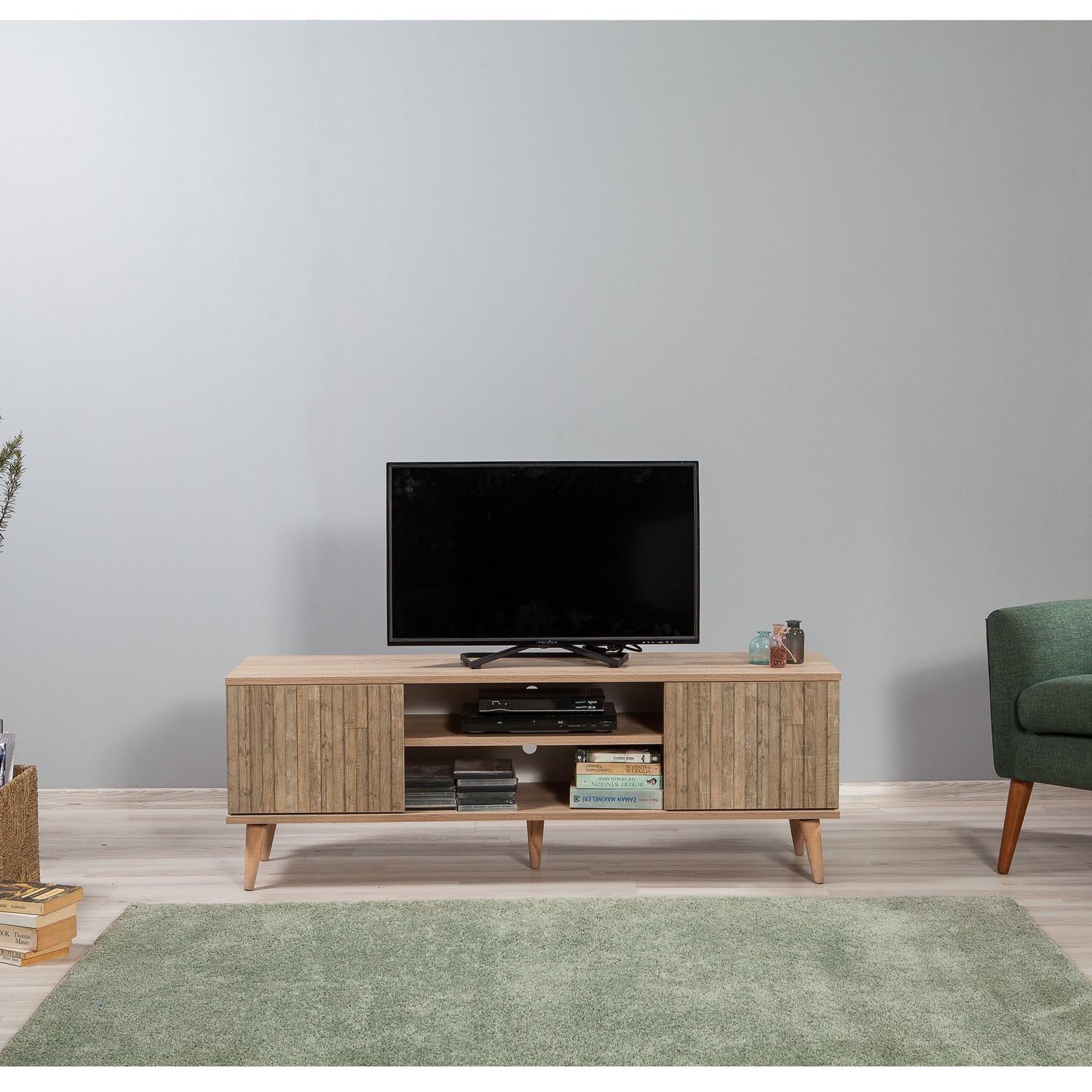 Truva - 728 in Sonoma Eiche präsentiert im Onlineshop von KAQTU Design AG. Sideboard ist von Hanah Home