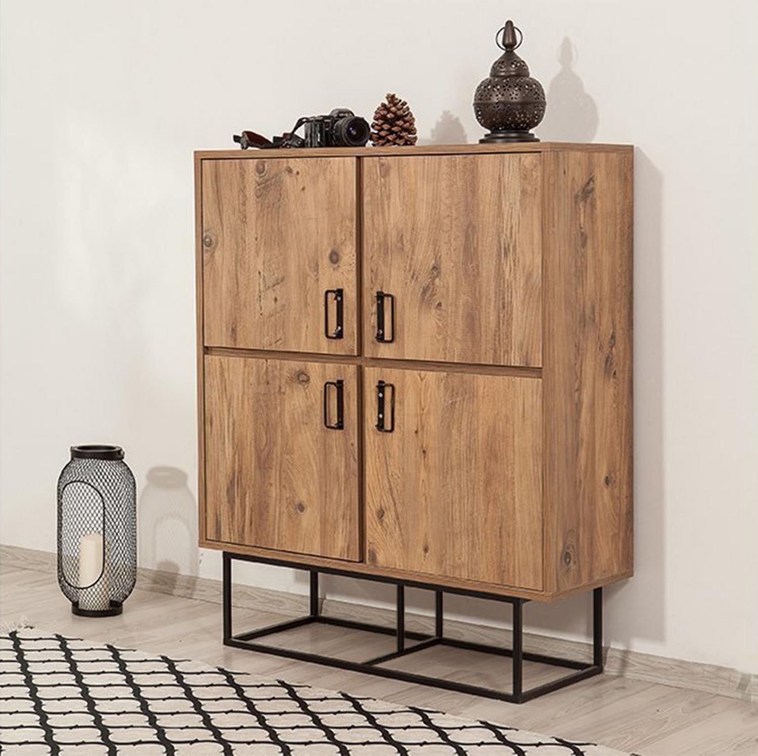 Quantum Solo in Atlantische Kiefer Schwarz präsentiert im Onlineshop von KAQTU Design AG. Cabinet ist von Hanah Home