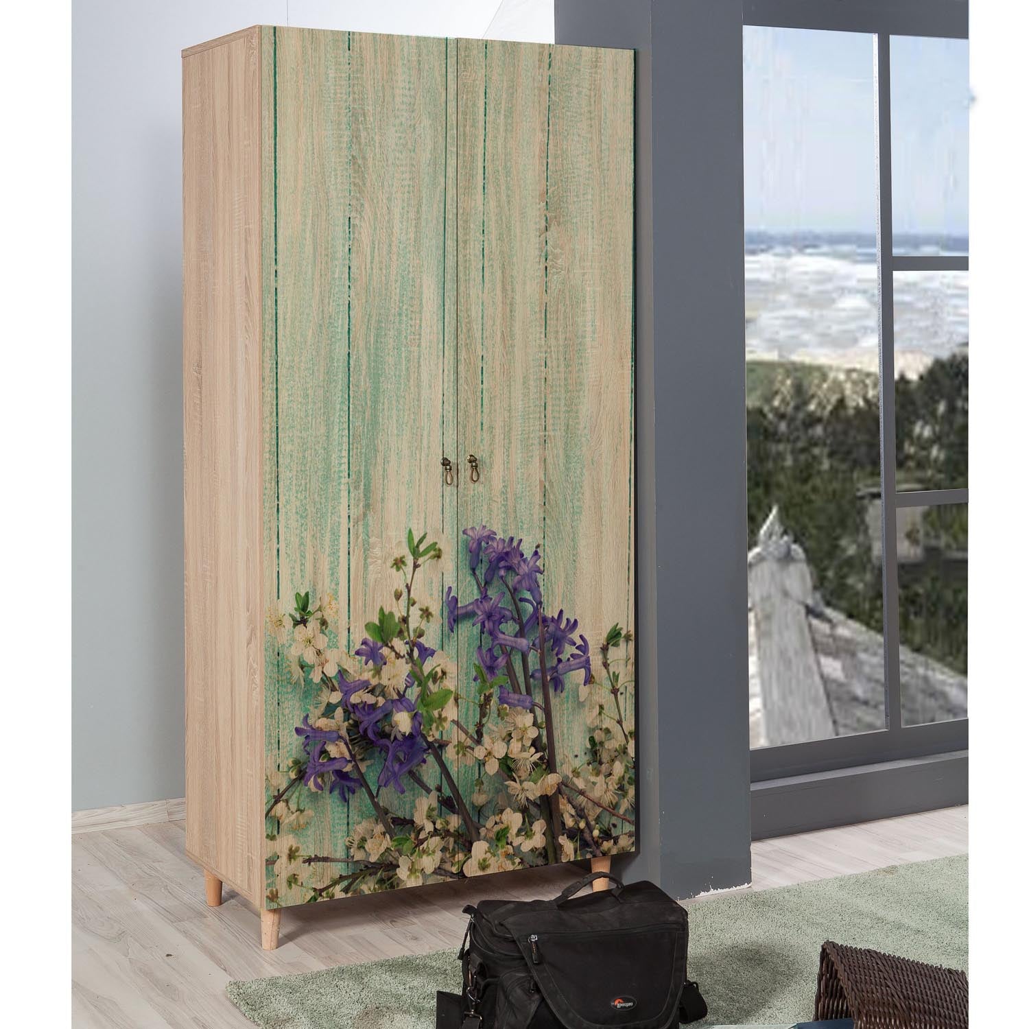 Stil - 727 in Sonoma Eiche präsentiert im Onlineshop von KAQTU Design AG. Garderobe ist von Hanah Home