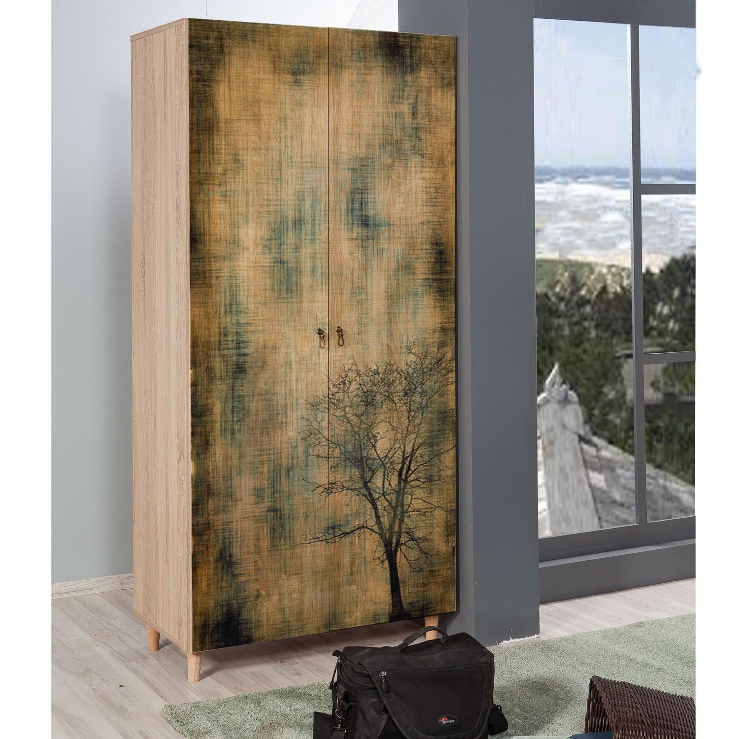 Stil - 729 in Sonoma Eiche präsentiert im Onlineshop von KAQTU Design AG. Garderobe ist von Hanah Home