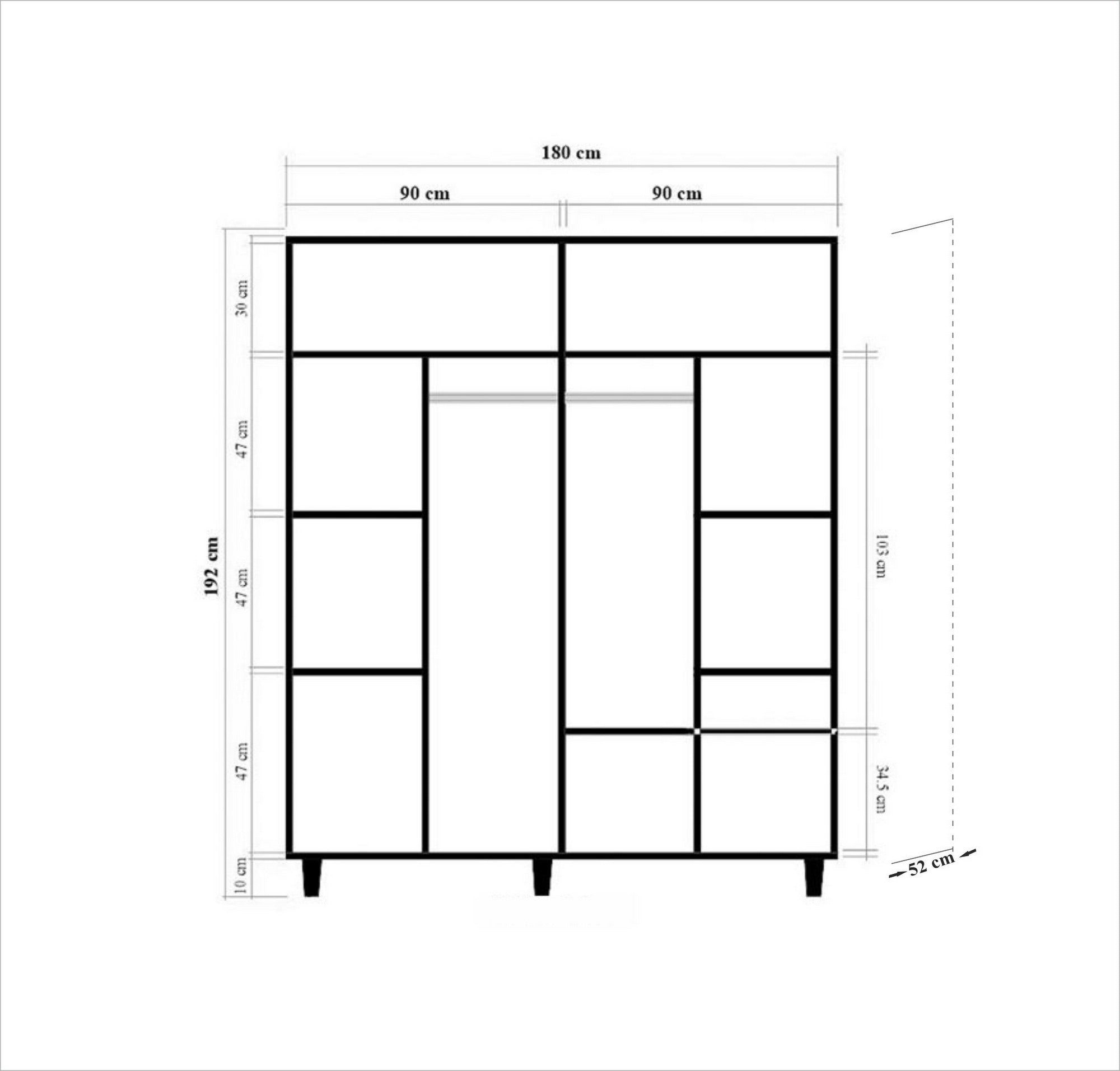 İmaj-120 in Sonoma Eiche präsentiert im Onlineshop von KAQTU Design AG. Garderobe ist von Hanah Home