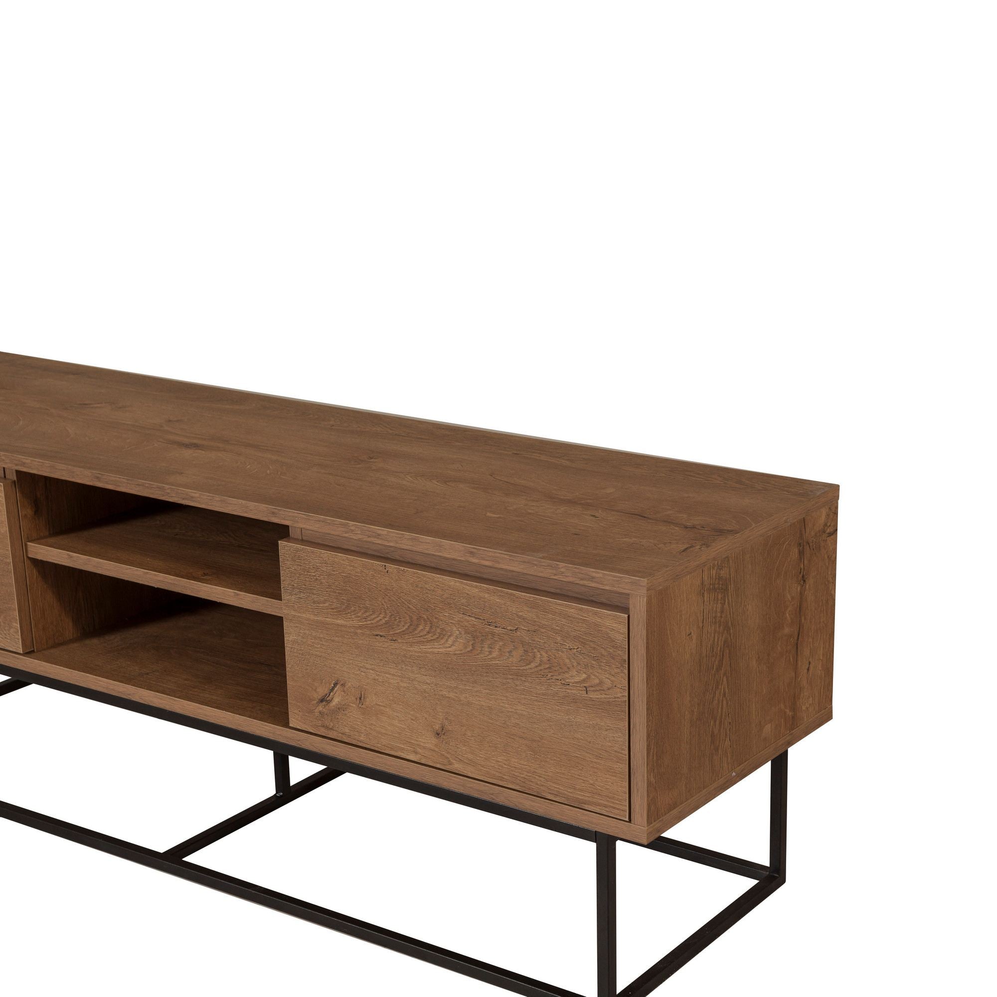 Rodez 140 in Walnuss Schwarz präsentiert im Onlineshop von KAQTU Design AG. Sideboard ist von Hanah Home