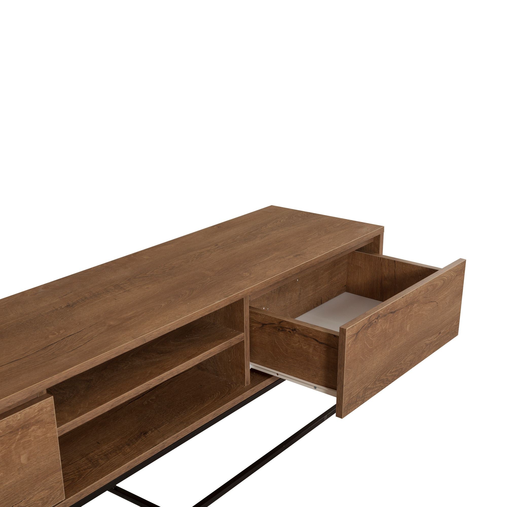 Rodez 180 in Walnuss Schwarz präsentiert im Onlineshop von KAQTU Design AG. Sideboard ist von Hanah Home