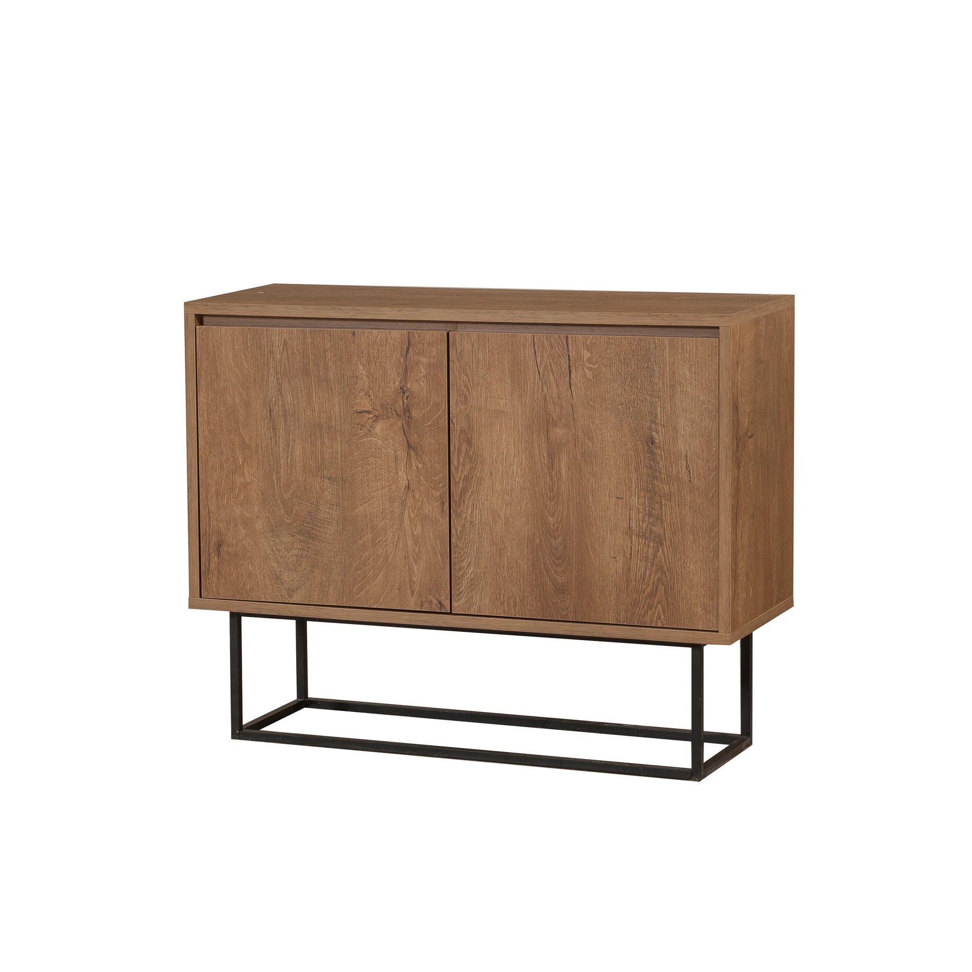 Zuri in Walnuss Schwarz präsentiert im Onlineshop von KAQTU Design AG. High-Sideboard ist von Hanah Home