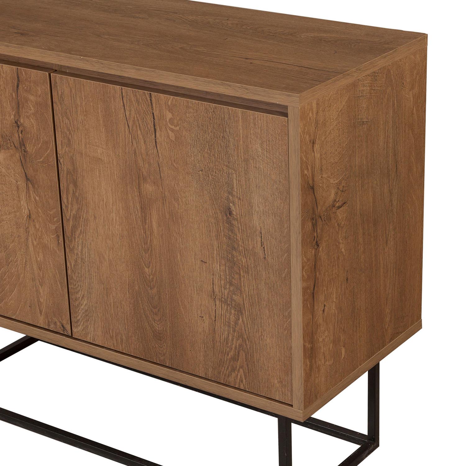 Zuri in Walnuss Schwarz präsentiert im Onlineshop von KAQTU Design AG. High-Sideboard ist von Hanah Home
