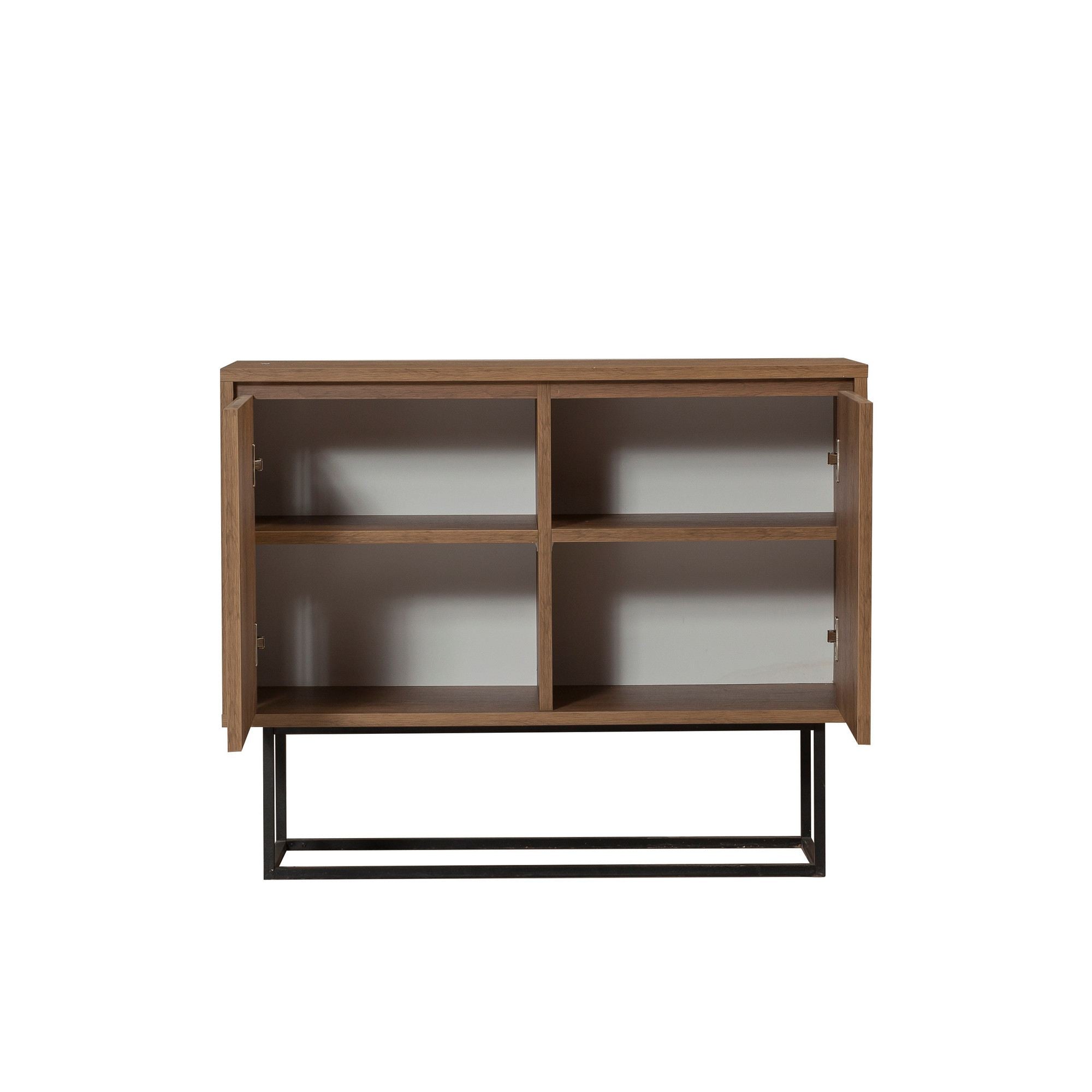Zuri in Walnuss Schwarz präsentiert im Onlineshop von KAQTU Design AG. High-Sideboard ist von Hanah Home