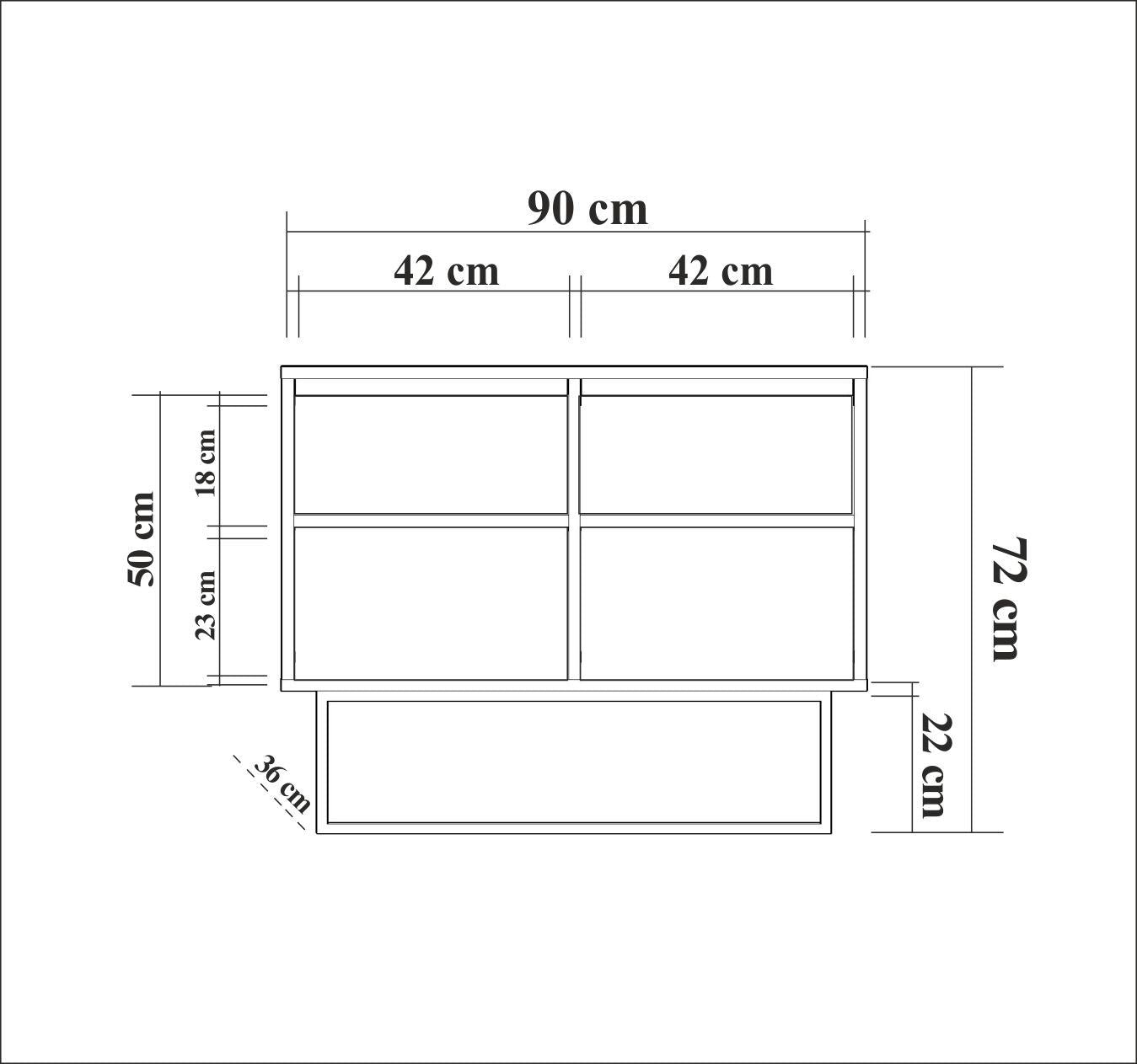 Zuri in Walnuss Schwarz präsentiert im Onlineshop von KAQTU Design AG. High-Sideboard ist von Hanah Home