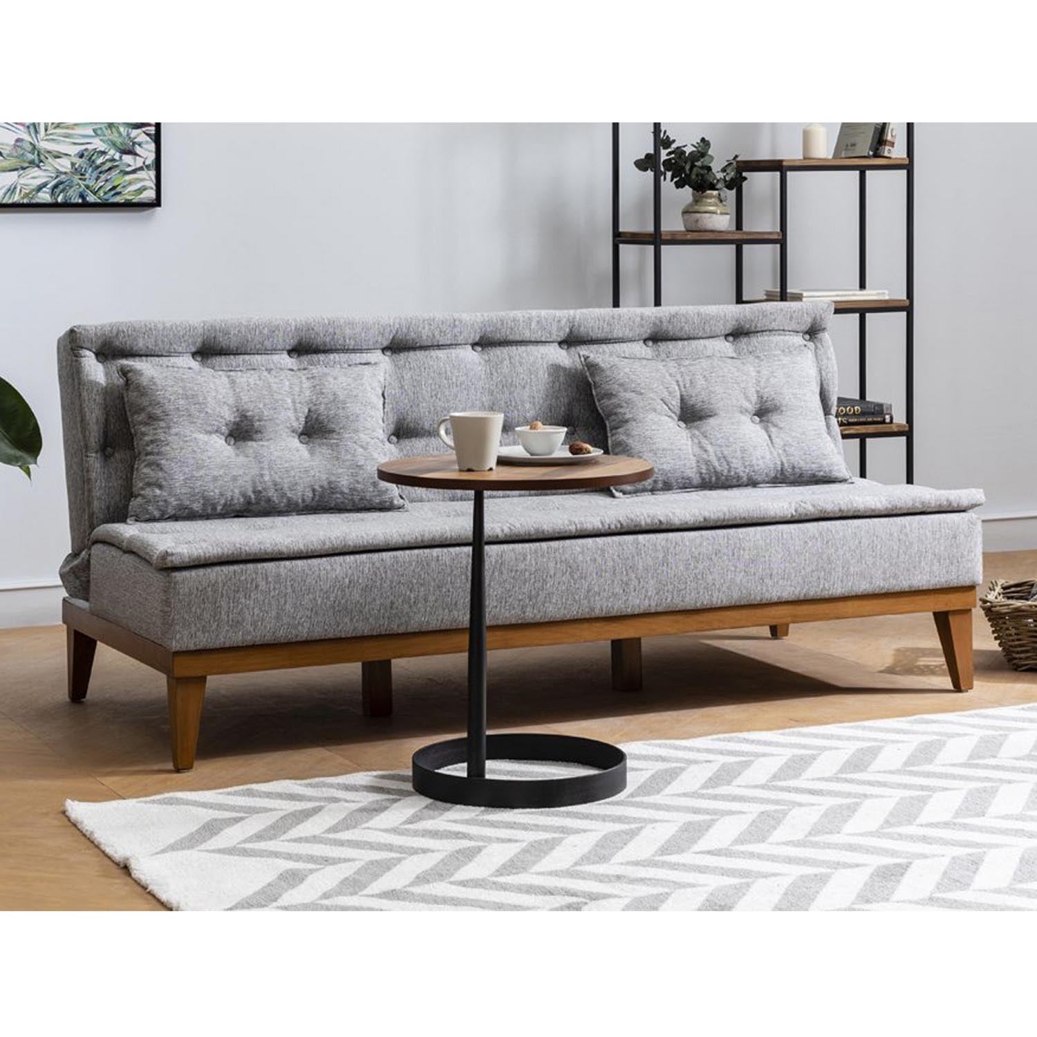 Fuoco - Grey in Grau präsentiert im Onlineshop von KAQTU Design AG. Bettsofa ist von Atelier Del Sofa