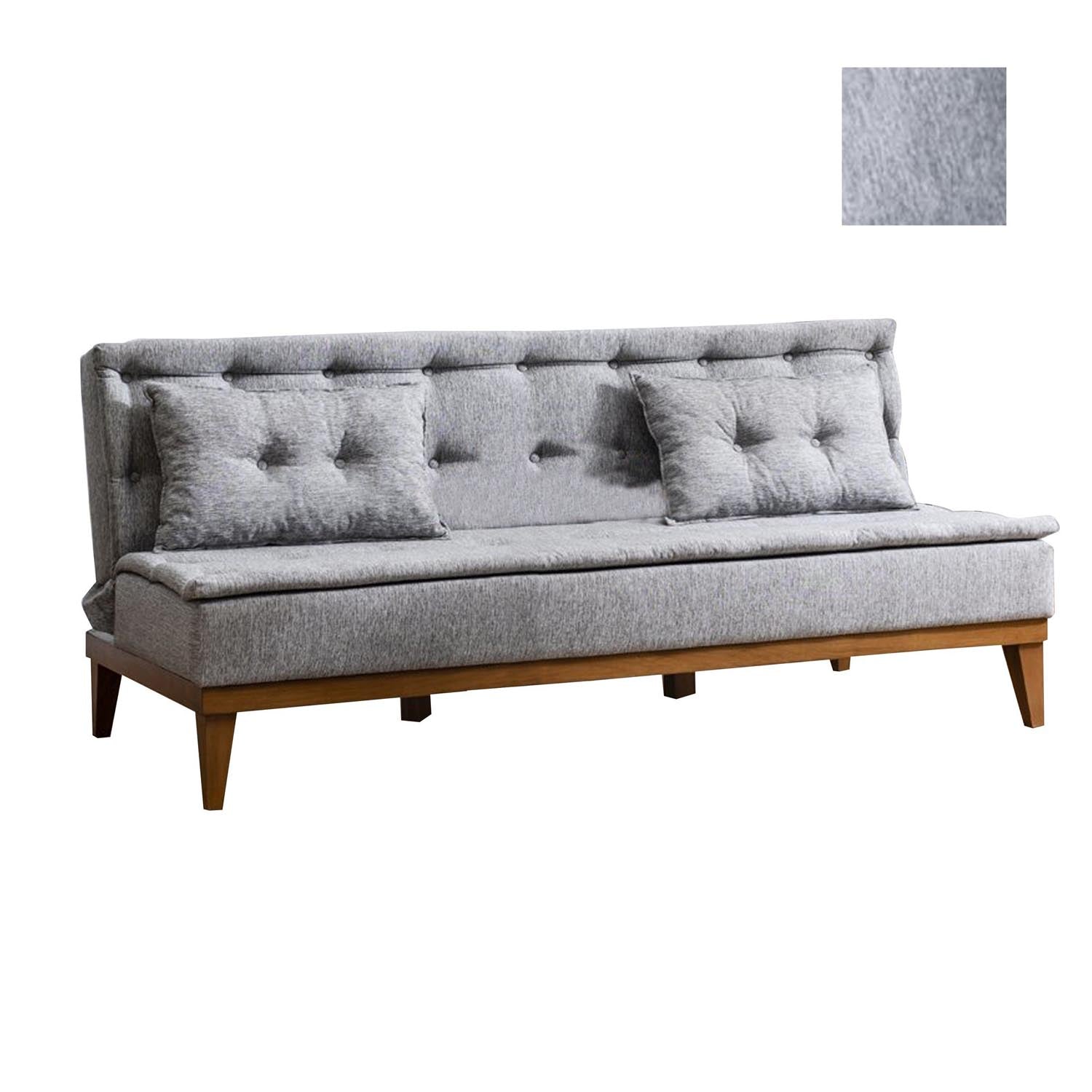 Fuoco - Grey in Grau präsentiert im Onlineshop von KAQTU Design AG. Bettsofa ist von Atelier Del Sofa