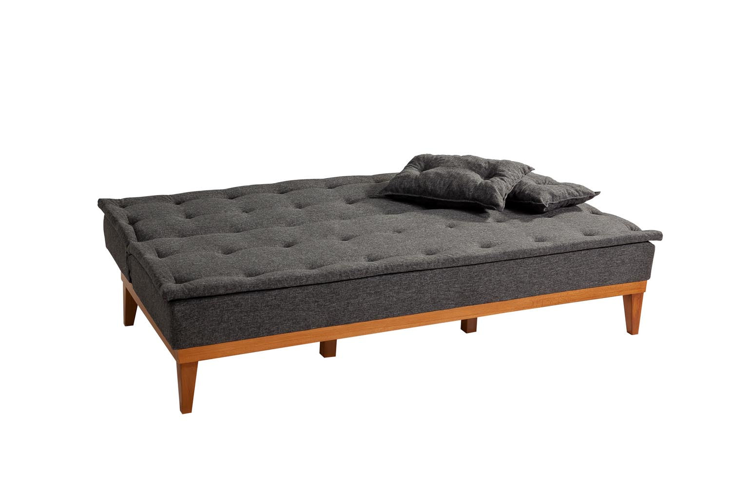 Fuoco - Anthracite in Anthrazit präsentiert im Onlineshop von KAQTU Design AG. Bettsofa ist von Atelier Del Sofa