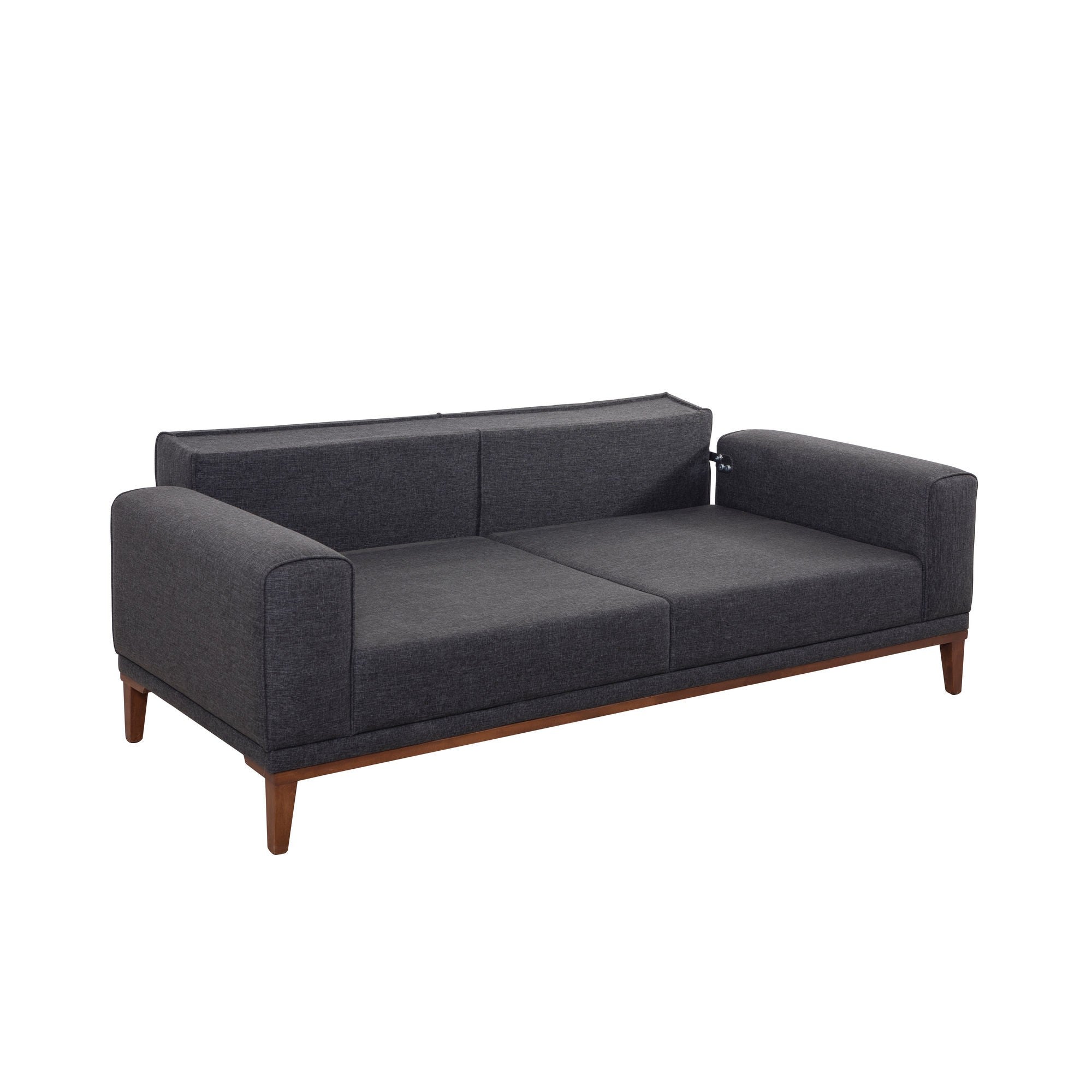 Liones - Anthracite in Anthrazit präsentiert im Onlineshop von KAQTU Design AG. Bettsofa ist von Atelier Del Sofa