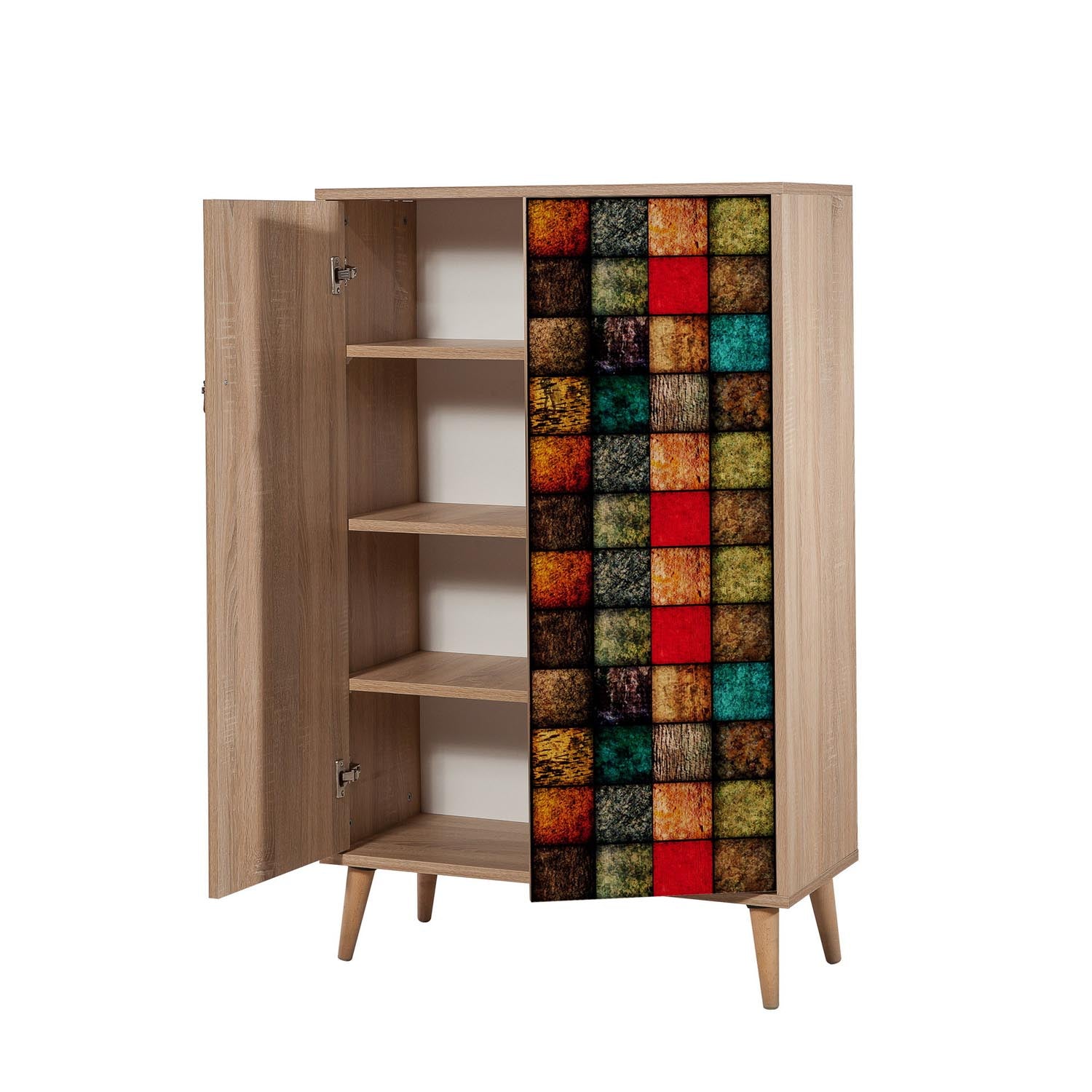 Multibox - 723 in Sonoma Eiche präsentiert im Onlineshop von KAQTU Design AG. Cabinet ist von Hanah Home