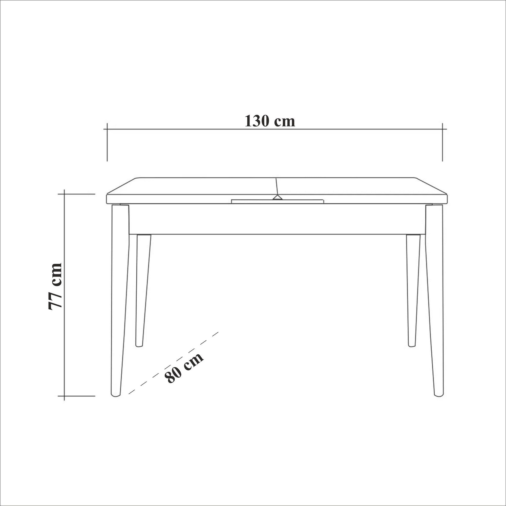Gestalten Sie Ihr Esszimmer mit dem Vina 1053 Esstisch von Hanah Home: Ausziehbar, elegant in Atlantischer Kiefer und Anthrazit – ideal für jede Gelegenheit!