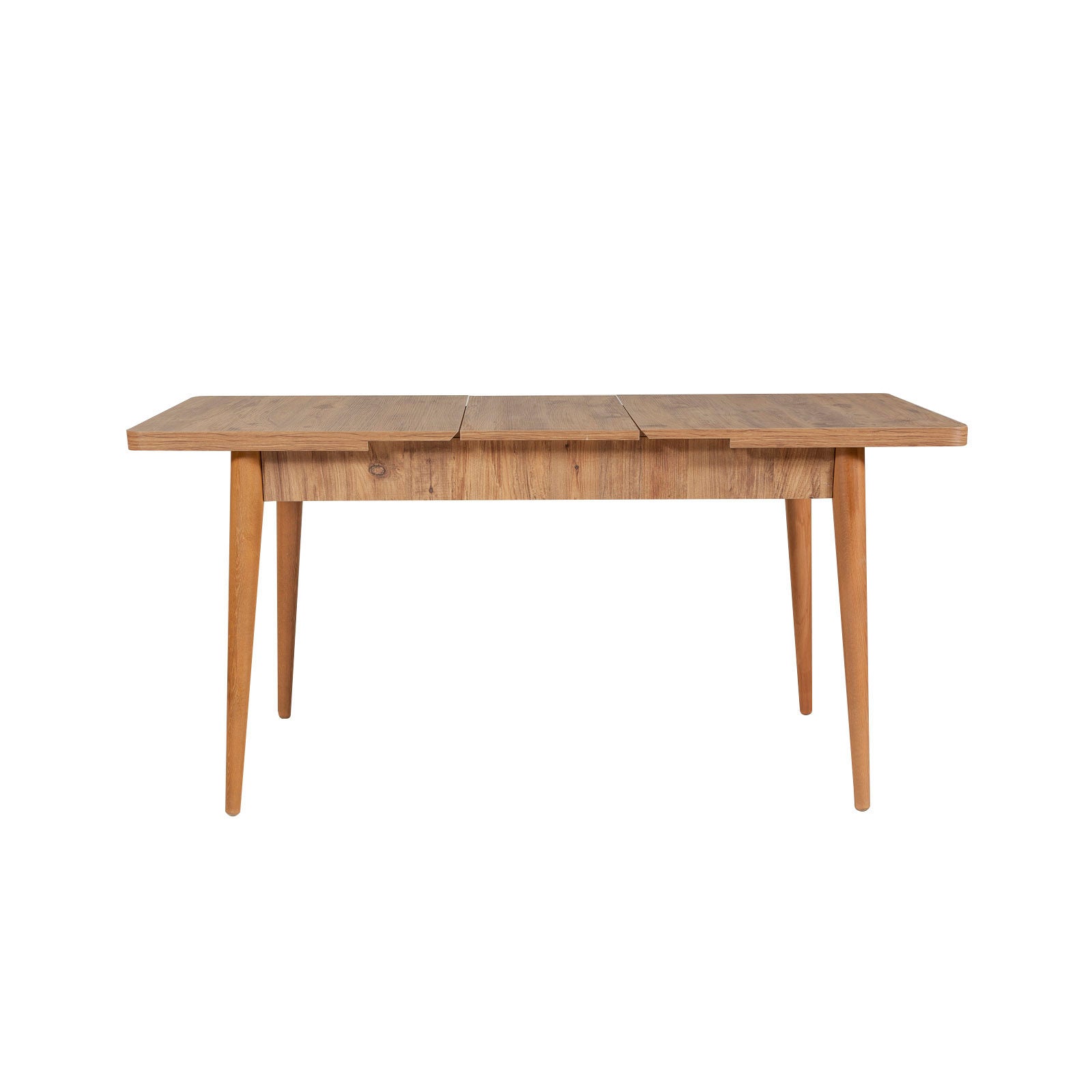 Entdecken Sie den Vina 1053 Esstisch von Hanah Home: Ausziehbar, robust aus Atlantischer Kiefer und stilvollem Anthrazit – perfekt für gesellige Abende!