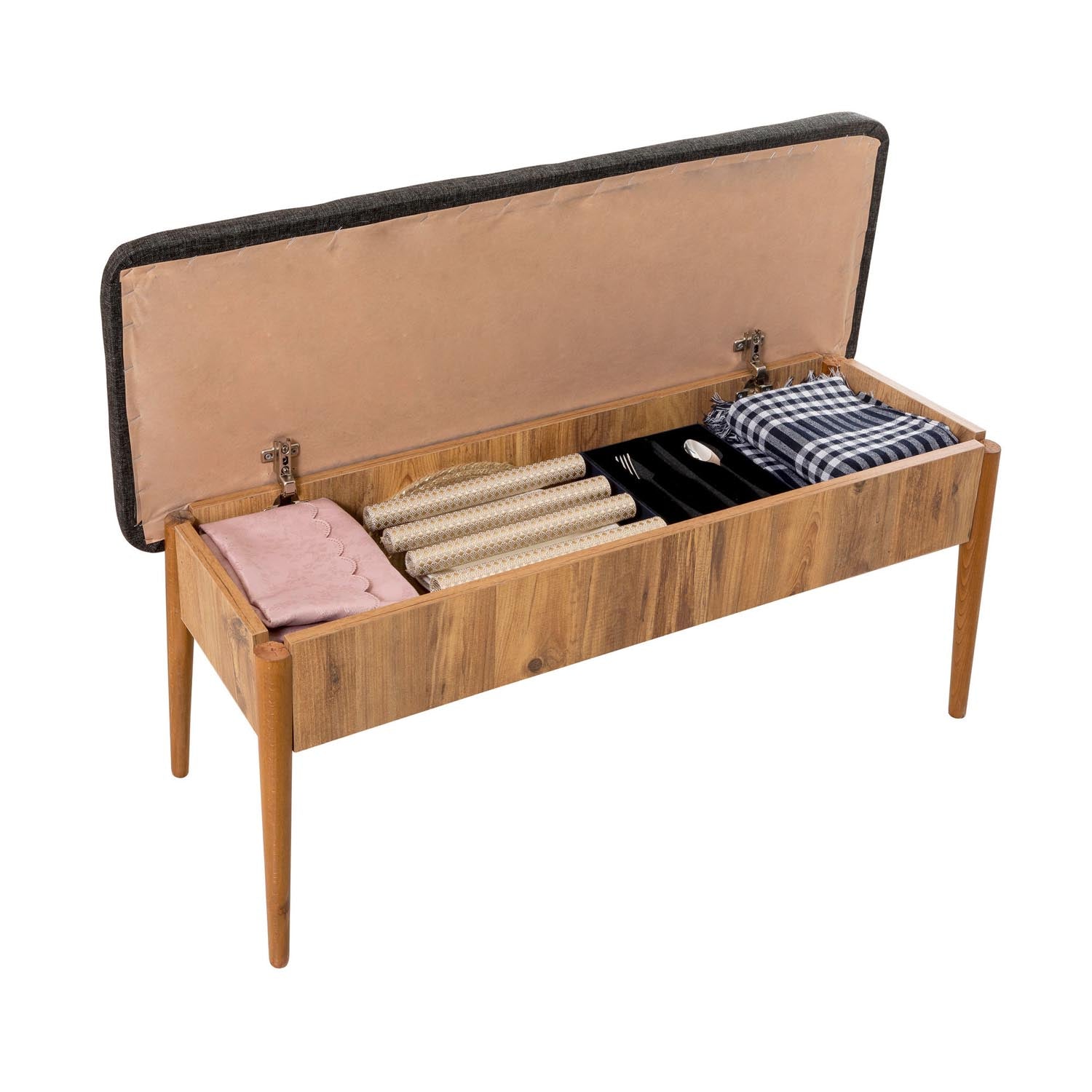 Gestalten Sie Ihr Esszimmer mit dem Vina 1053 Esstisch von Hanah Home: Ausziehbar, elegant in Atlantischer Kiefer und Anthrazit – ideal für jede Gelegenheit!