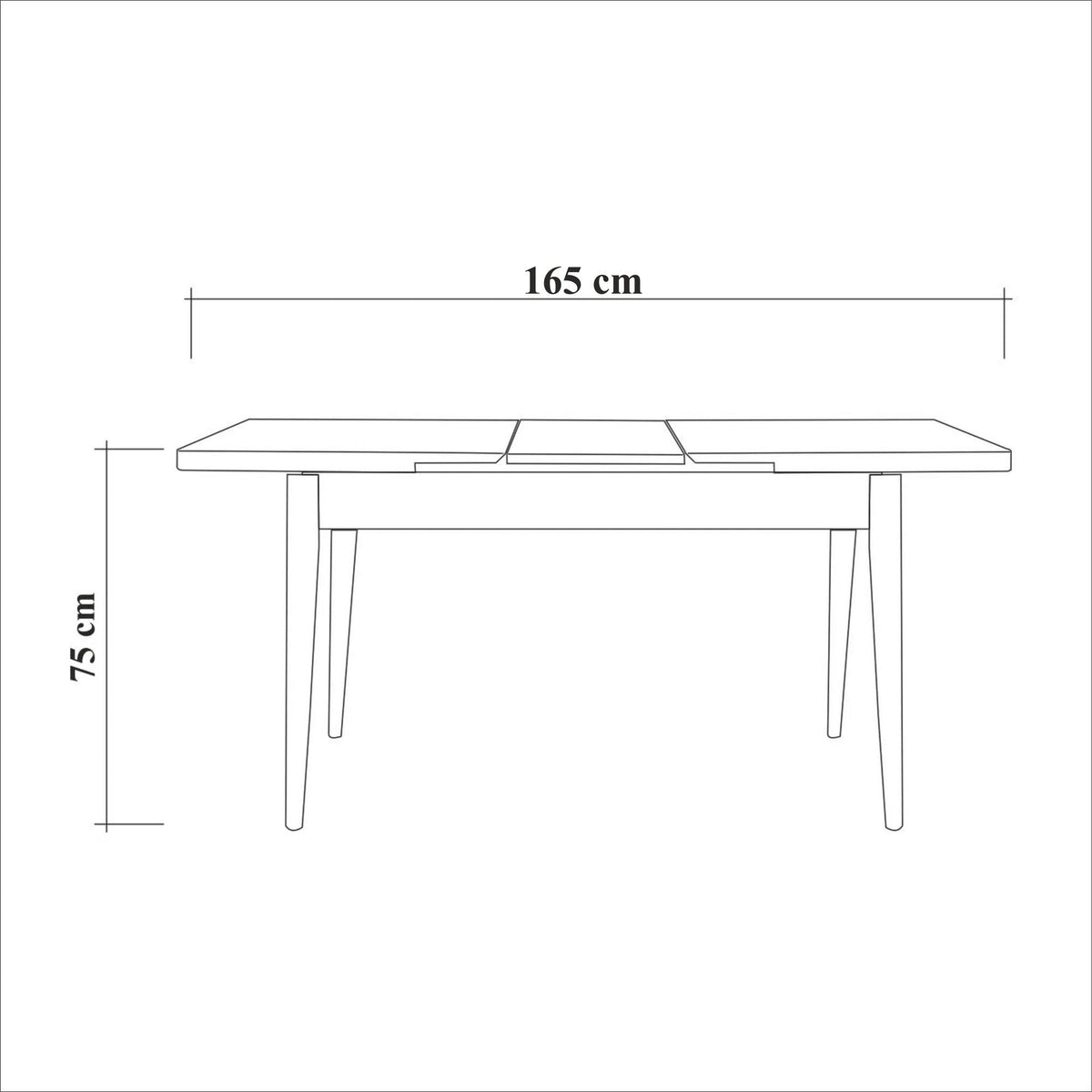 Vina Esstisch - Atlantische Kiefer in Atlantische Kiefer präsentiert im Onlineshop von KAQTU Design AG. Esstisch ist von Hanah Home