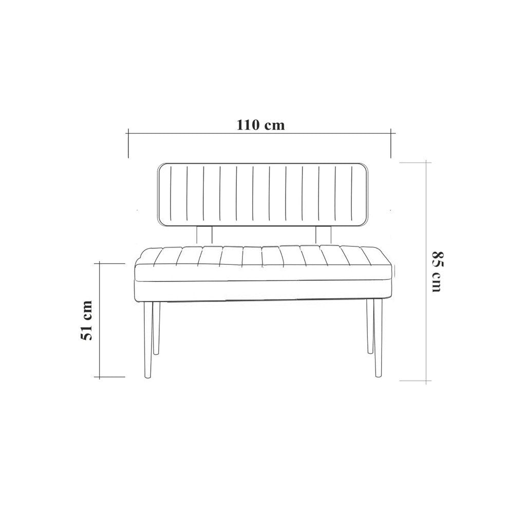 Vina Bench Sitzbank - Atlantische Kiefer Grün in Atlantische Kiefer Grün präsentiert im Onlineshop von KAQTU Design AG. Sitzbank ist von Hanah Home