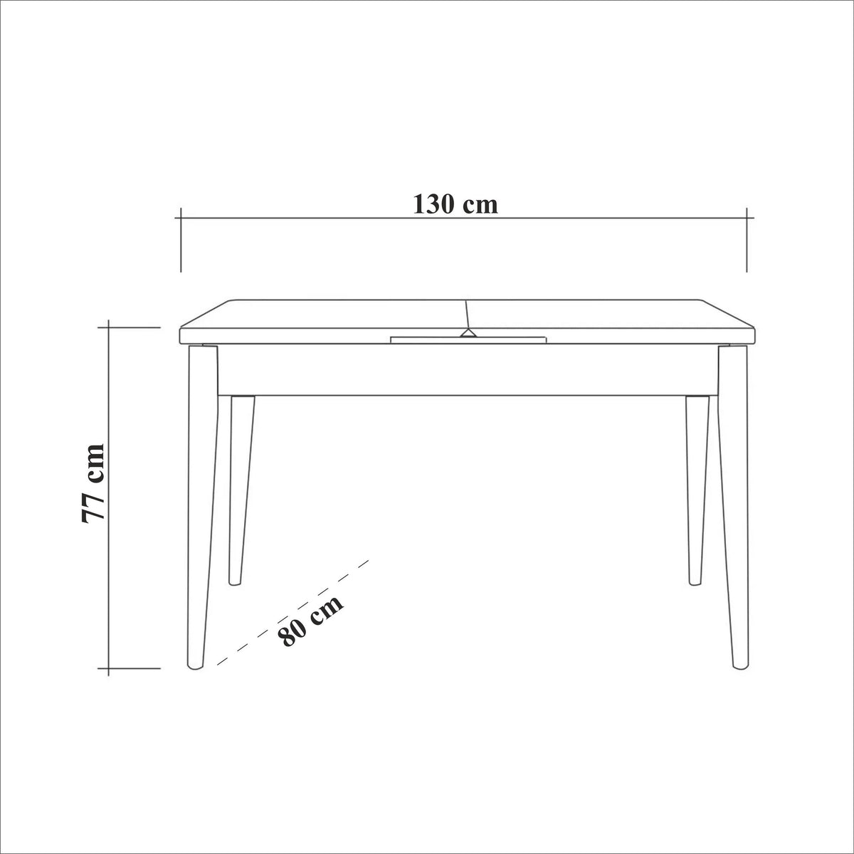 Vina Esstisch - Walnuss in Walnuss präsentiert im Onlineshop von KAQTU Design AG. Esstisch ist von Hanah Home