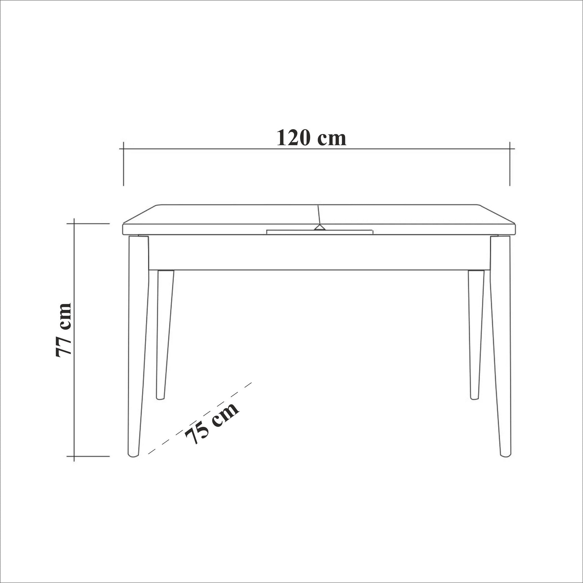 Costa Masa Atlantic White in Atlantische Kiefer Weiss präsentiert im Onlineshop von KAQTU Design AG. Esstisch ist von Hanah Home