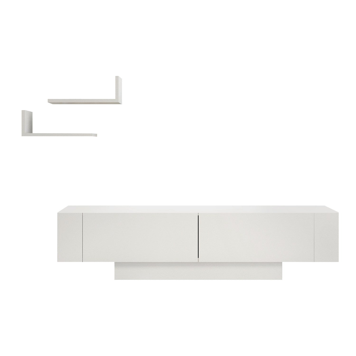 Matera - White, White in Weiss präsentiert im Onlineshop von KAQTU Design AG. Sideboard ist von Hanah Home