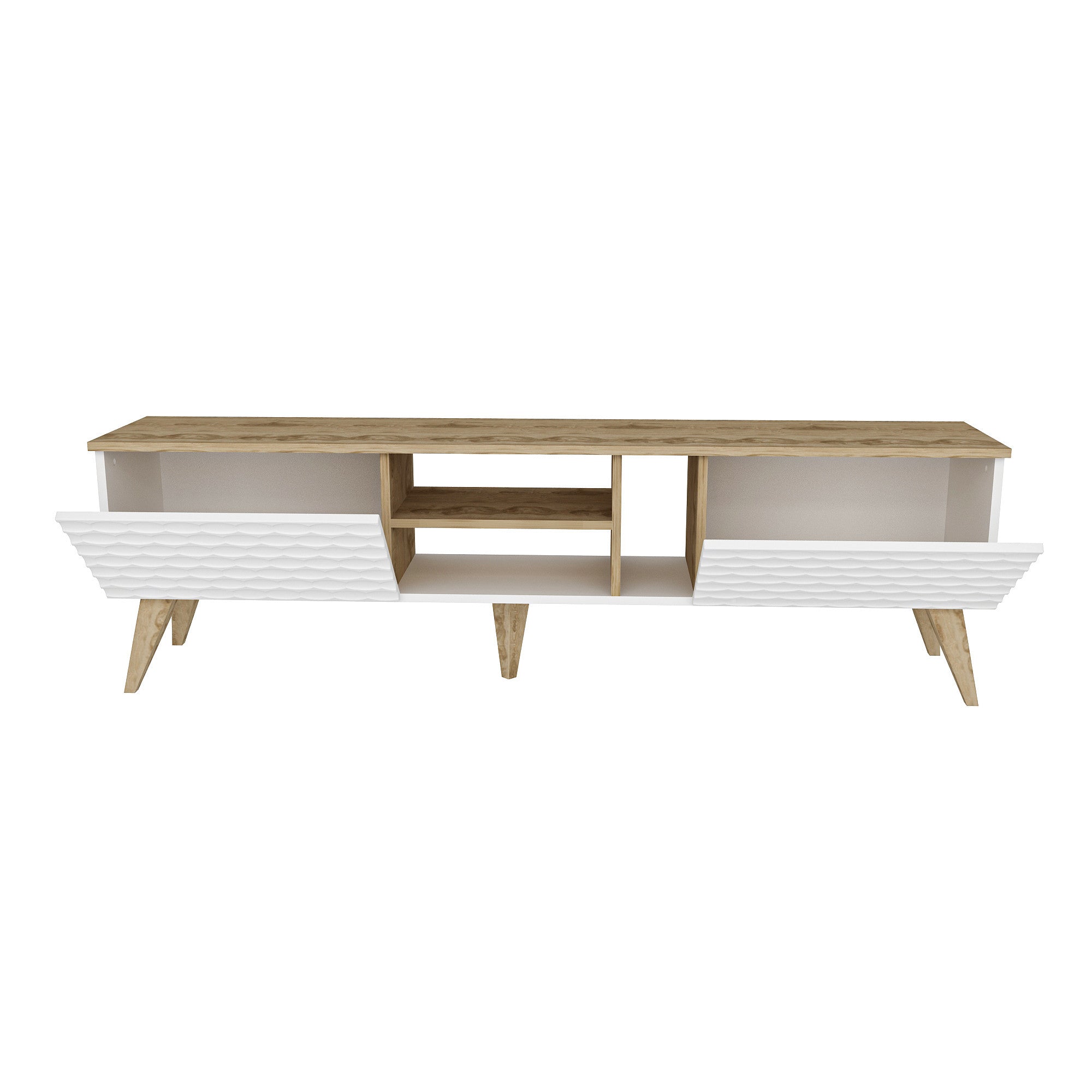 Egg in Weisser Walnuss präsentiert im Onlineshop von KAQTU Design AG. Sideboard ist von Hanah Home