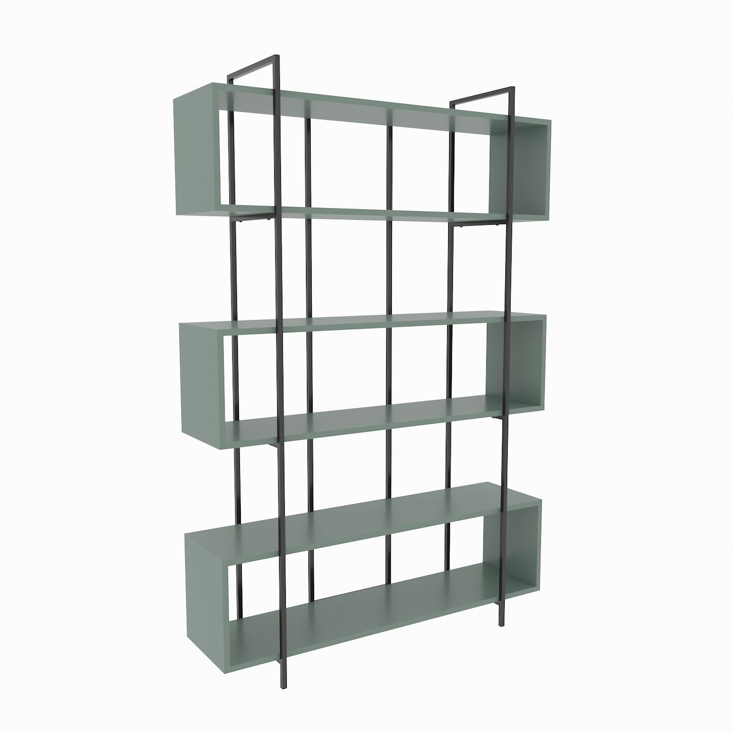 Bruti - Green, Black in Grün
 Schwarz präsentiert im Onlineshop von KAQTU Design AG. Bücherregal ist von Hanah Home