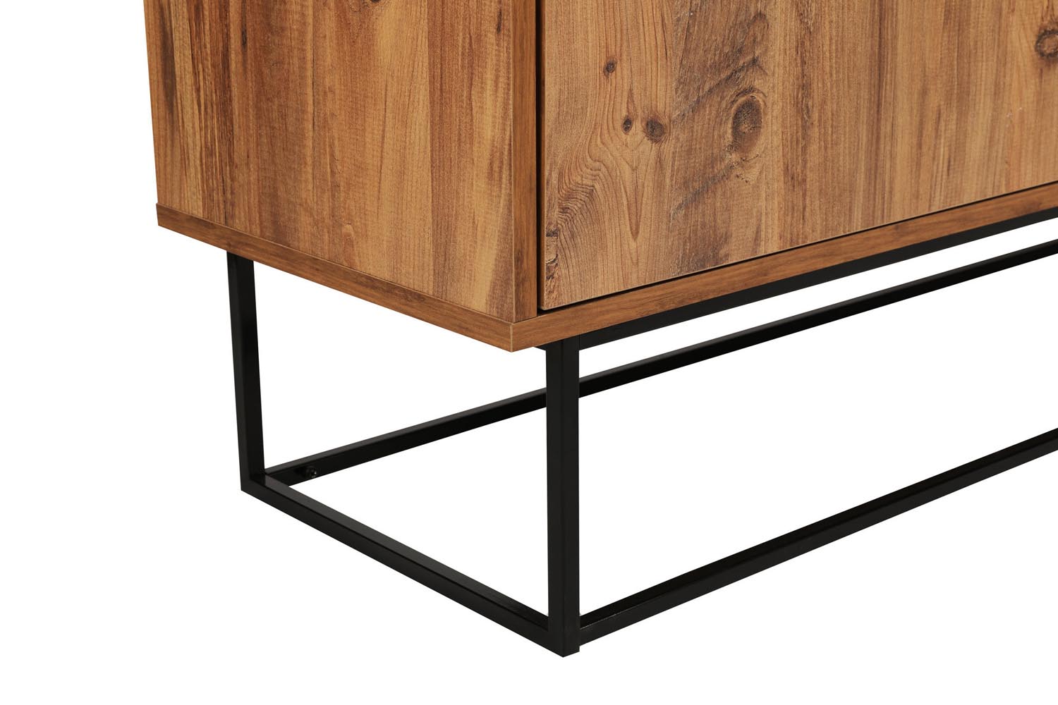 Lupin 180 - Walnut in Walnuss Schwarz präsentiert im Onlineshop von KAQTU Design AG. Sideboard ist von Hanah Home