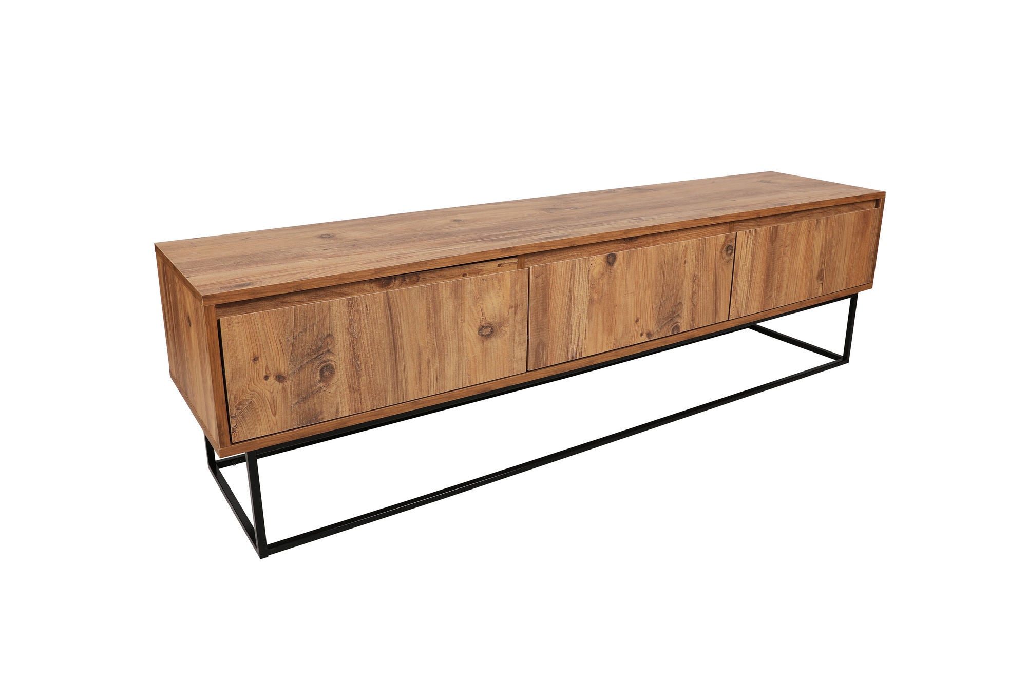 Lupin 180 - Walnut in Walnuss Schwarz präsentiert im Onlineshop von KAQTU Design AG. Sideboard ist von Hanah Home