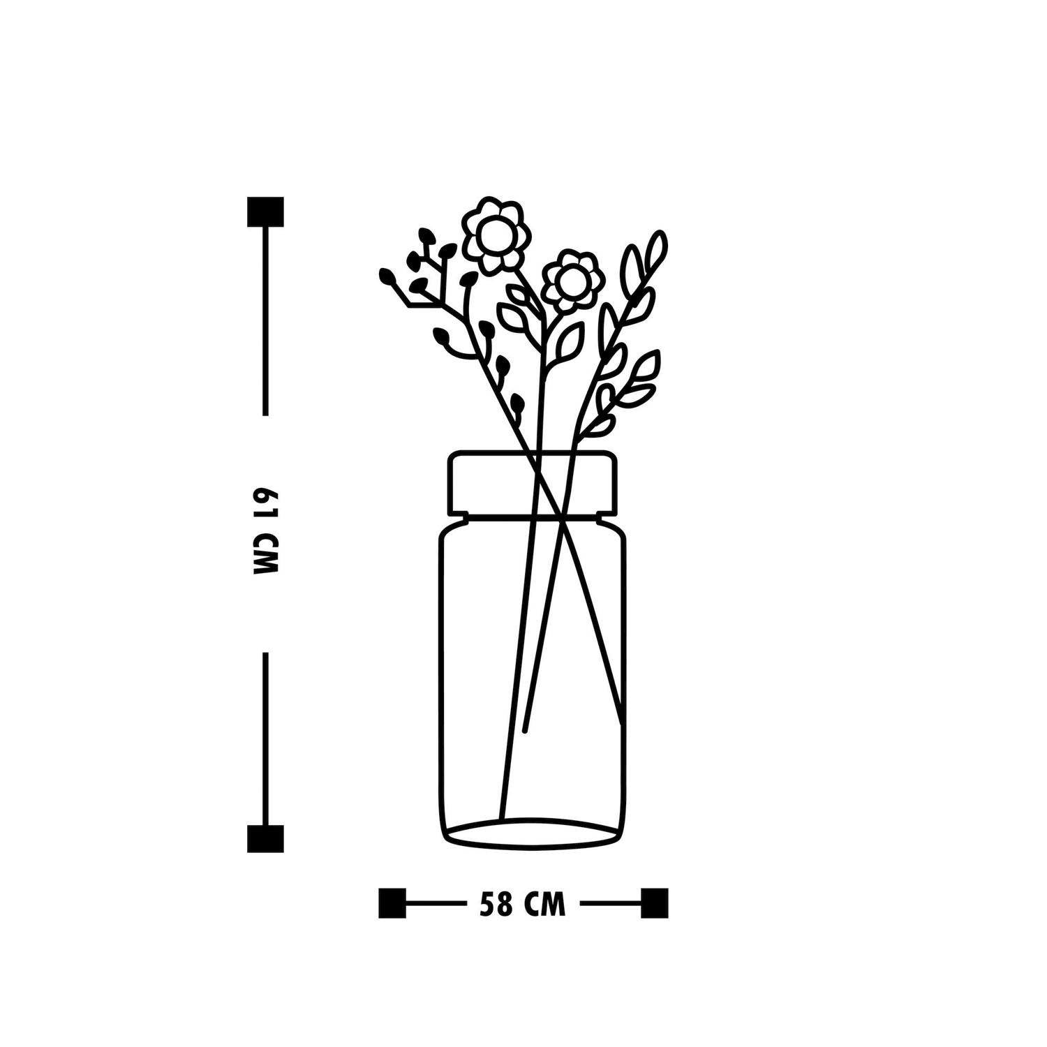 Flower 5 in Schwarz präsentiert im Onlineshop von KAQTU Design AG. Wanddeko ist von Wallity
