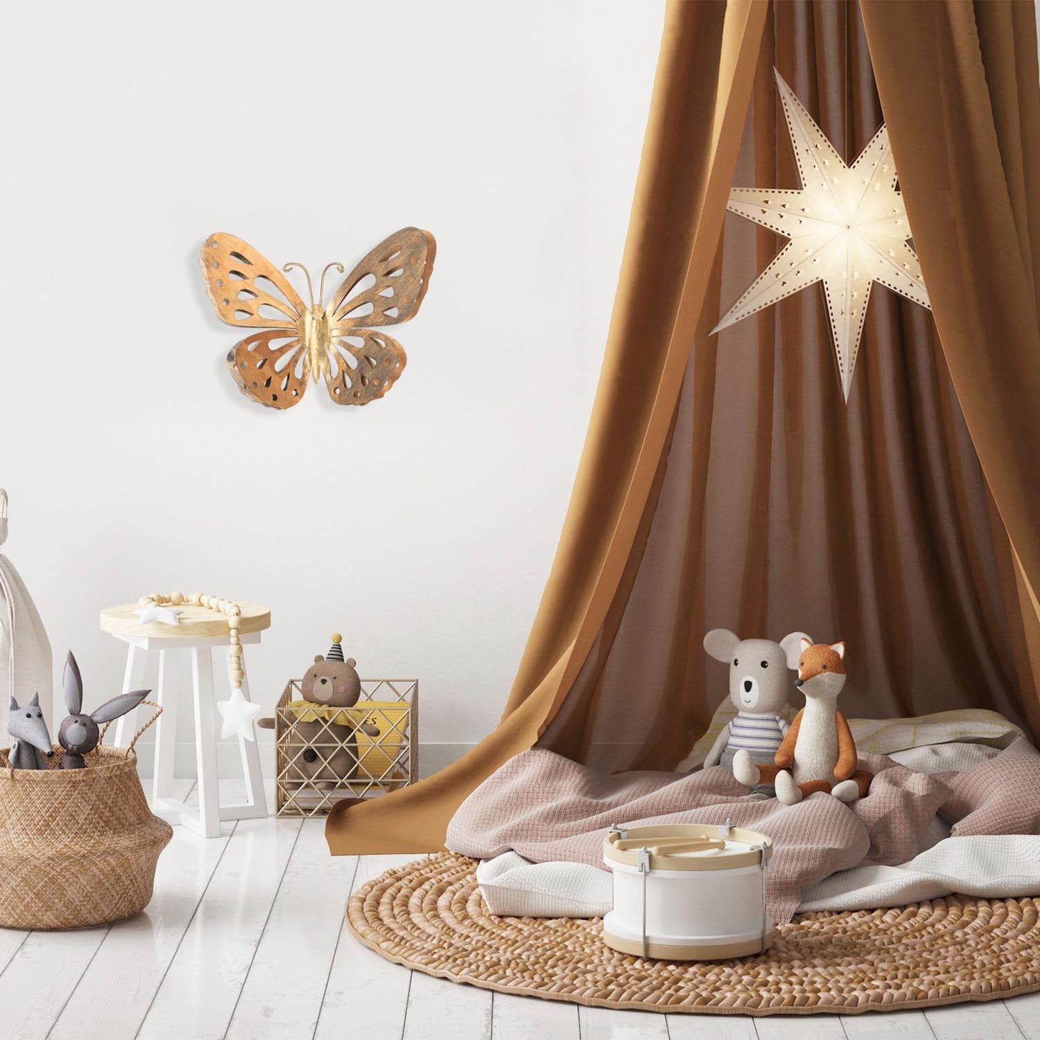 Farfalla 2 in Mehrfarbig präsentiert im Onlineshop von KAQTU Design AG. Wanddeko ist von Wallity