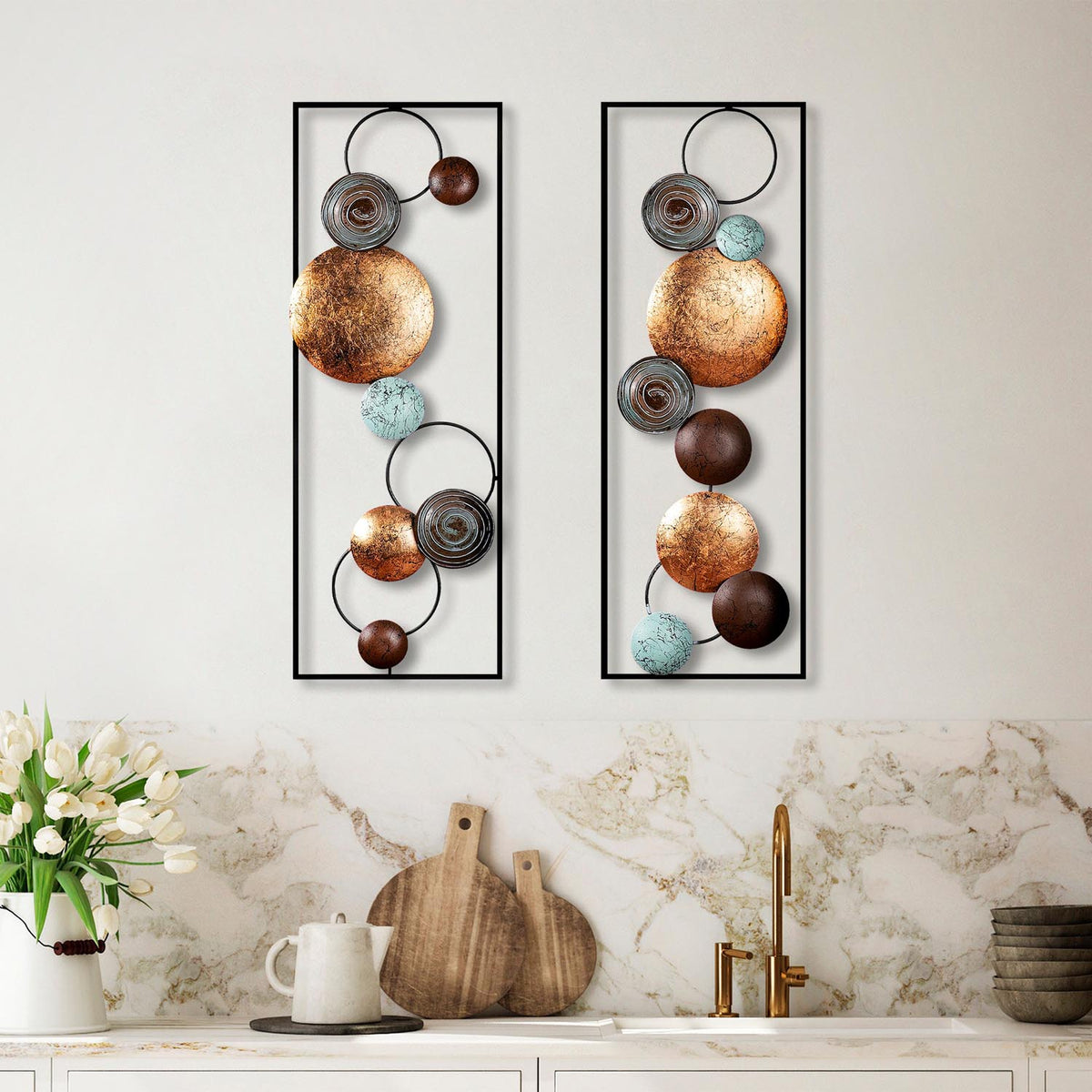 Textured Wanddeko - Mehrfarbig in Mehrfarbig präsentiert im Onlineshop von KAQTU Design AG. Wanddeko ist von Wallity