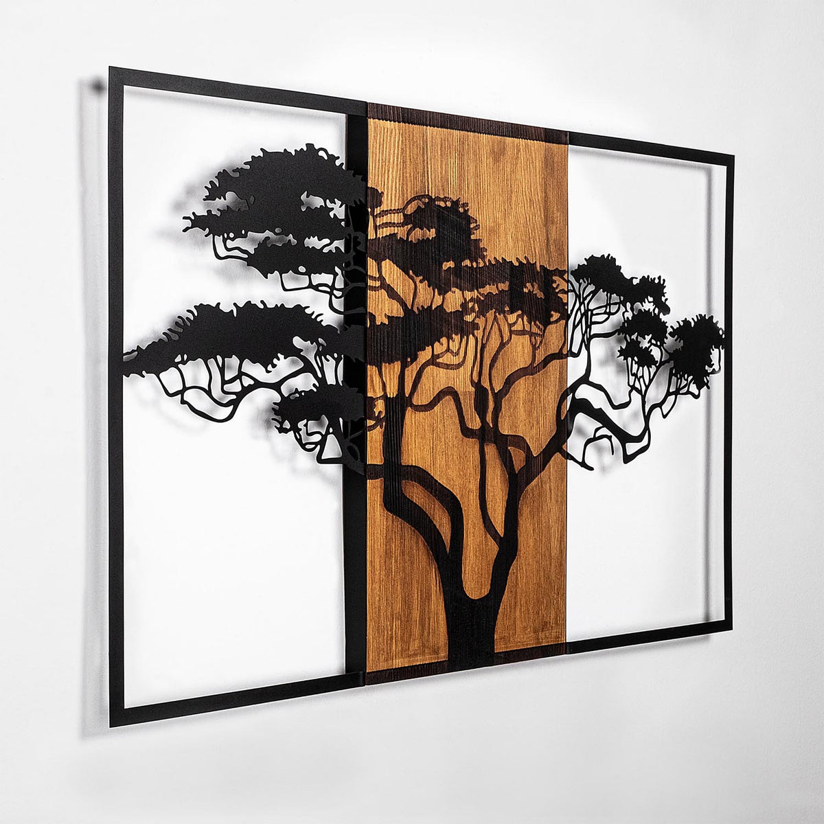 Acacia Tree Wanddeko - Walnuss Schwarz in Walnuss Schwarz präsentiert im Onlineshop von KAQTU Design AG. Wanddeko ist von Wallity