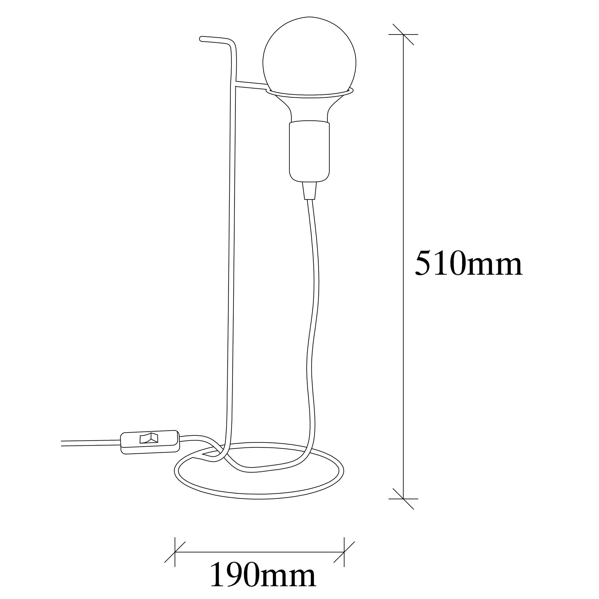 Lampe de table Pota - noir