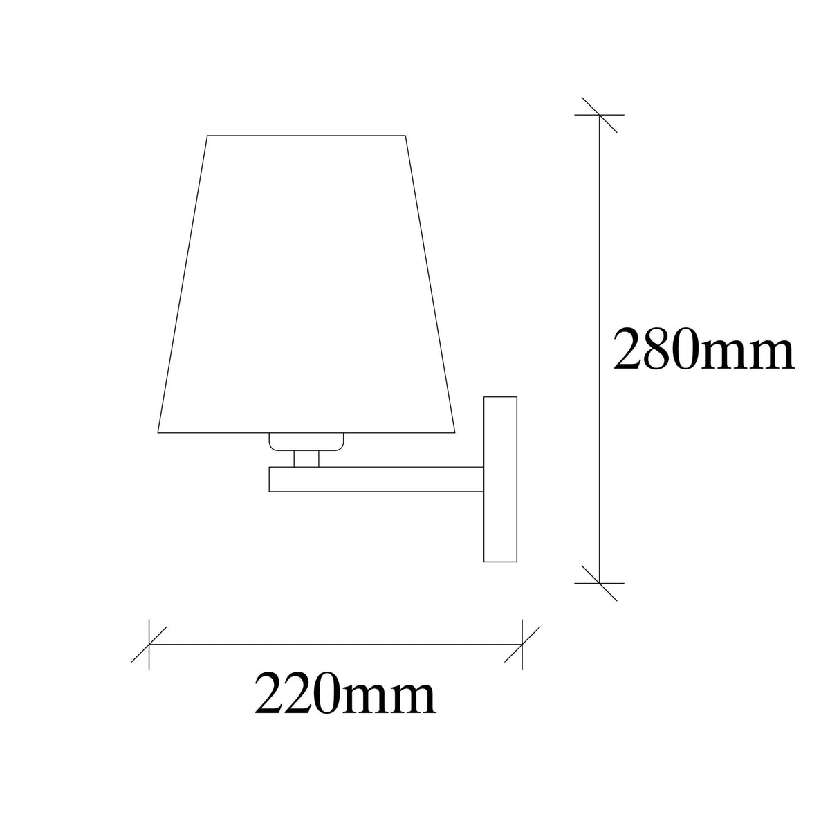 Profil Wandleuchte - Schwarz Nickel Creme in Schwarz Nickel Creme präsentiert im Onlineshop von KAQTU Design AG. Wandleuchte ist von Opviq