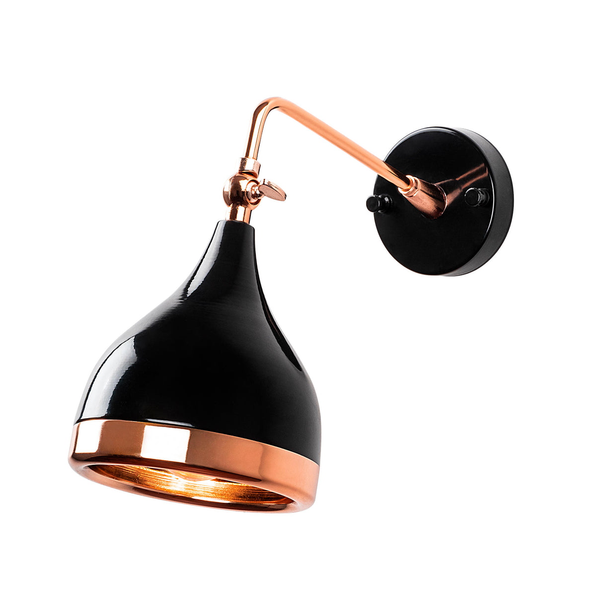 Yıldo Wandleuchte - Schwarz
 Kupfer in Schwarz
 Kupfer präsentiert im Onlineshop von KAQTU Design AG. Wandleuchte ist von Opviq