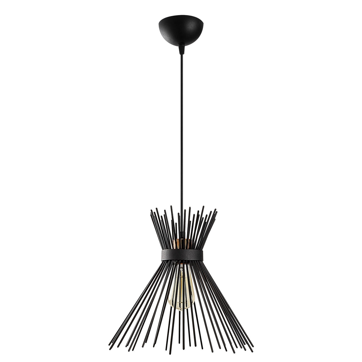 Kirpi Pendellampe - Schwarz in Schwarz präsentiert im Onlineshop von KAQTU Design AG. Pendelleuchte ist von Opviq