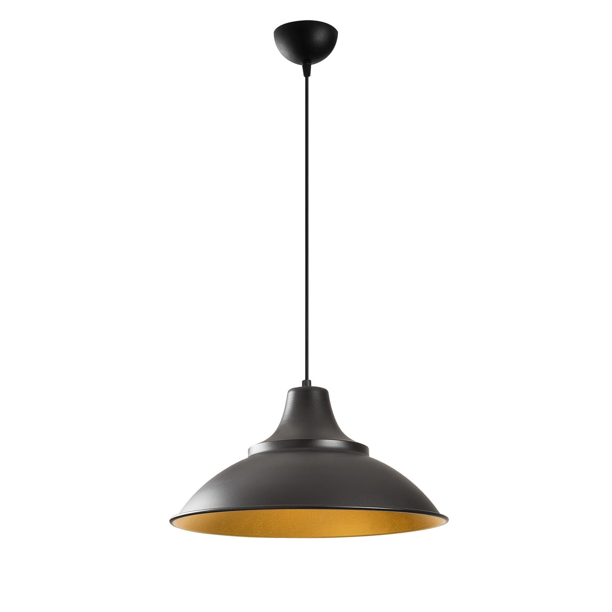 Sağlam Pendellampe - Schwarz Gold in Schwarz Gold präsentiert im Onlineshop von KAQTU Design AG. Pendelleuchte ist von Opviq