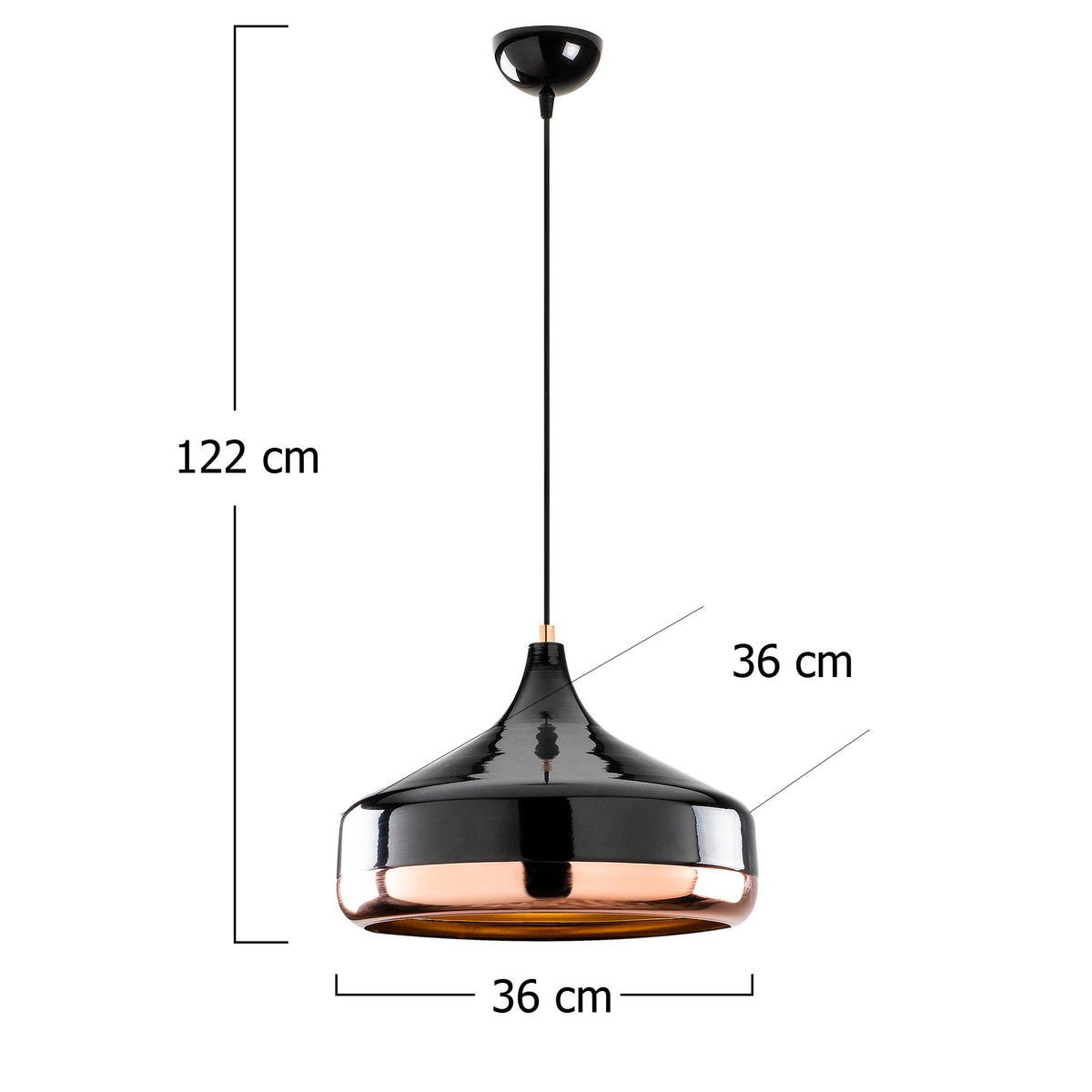 Yıldo Pendellampe - Schwarz
 Kupfer in Schwarz
 Kupfer präsentiert im Onlineshop von KAQTU Design AG. Pendelleuchte ist von Opviq