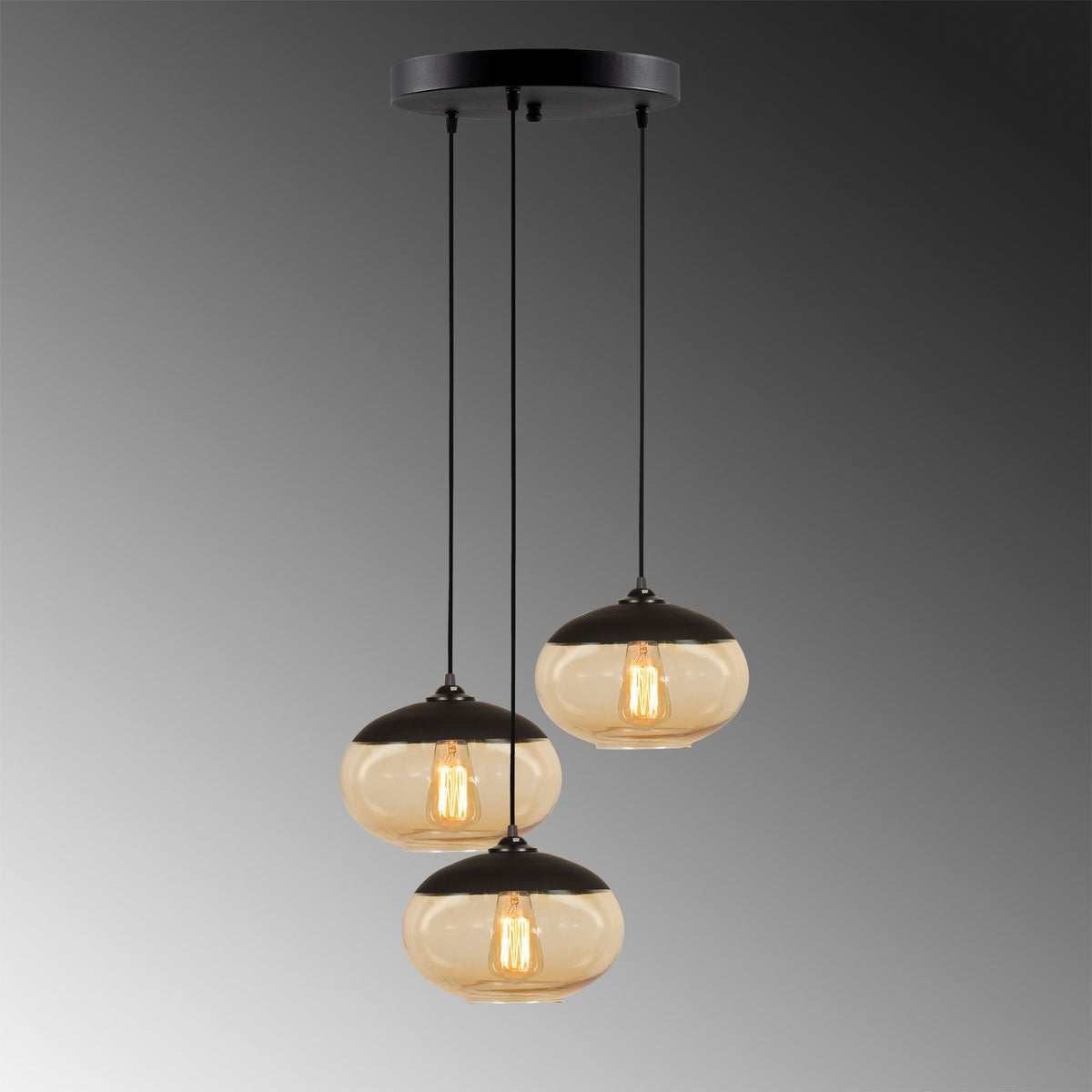 Camini Pendellampe - Schwarzer Honig in Schwarzer Honig präsentiert im Onlineshop von KAQTU Design AG. Pendelleuchte ist von Opviq