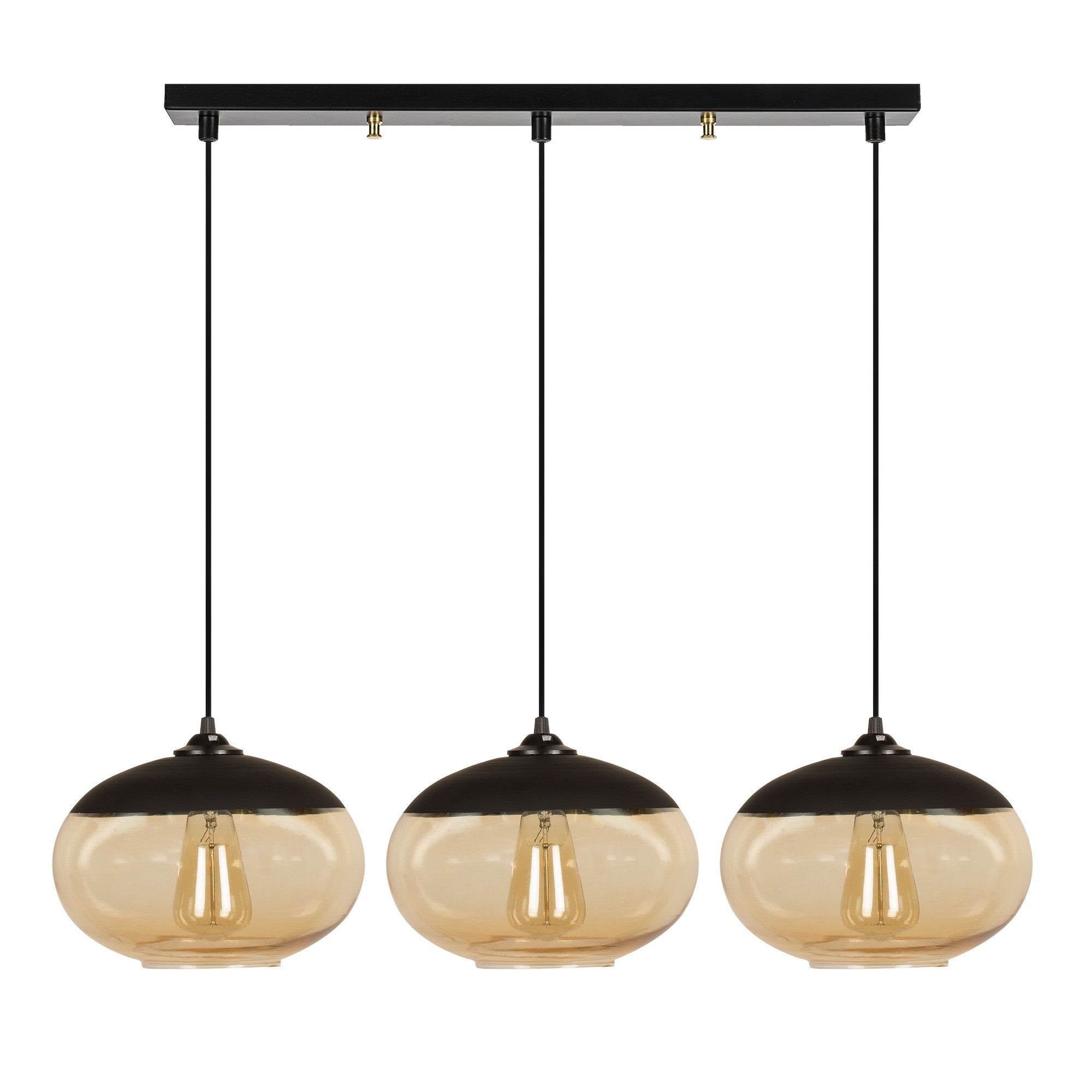 Camini - MR - 871 in Schwarzer Honig präsentiert im Onlineshop von KAQTU Design AG. Pendelleuchte ist von Opviq