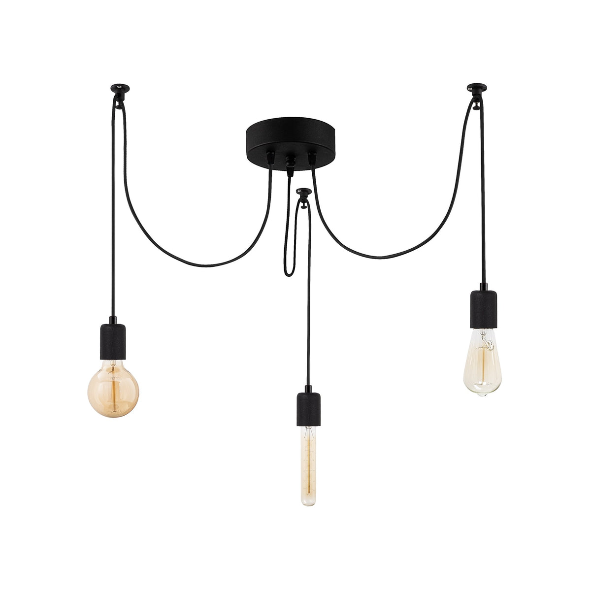 Kabluni Pendellampe - Schwarz in Schwarz präsentiert im Onlineshop von KAQTU Design AG. Pendelleuchte ist von Opviq