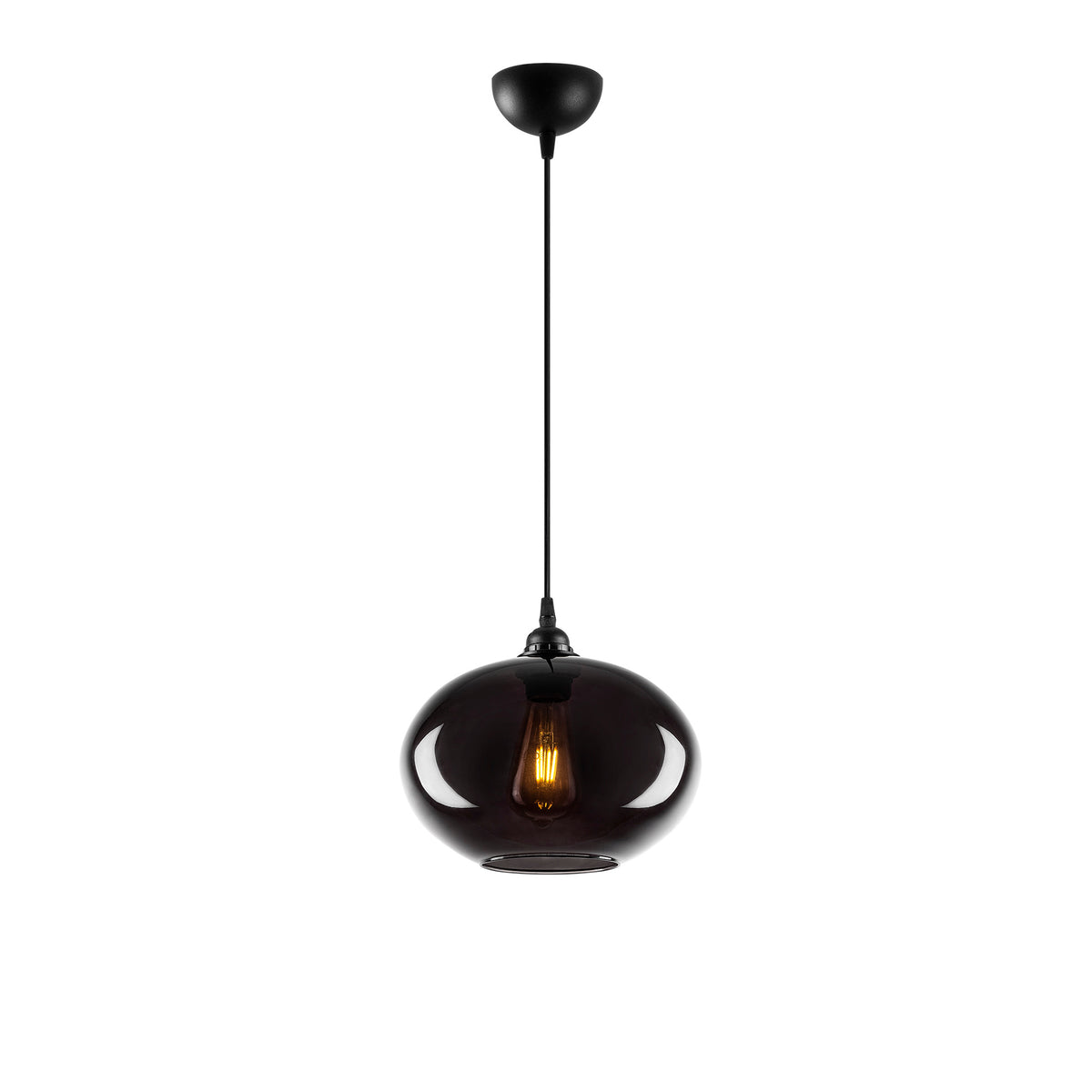 Smoked Pendellampe - Rauch in Rauch präsentiert im Onlineshop von KAQTU Design AG. Pendelleuchte ist von Opviq