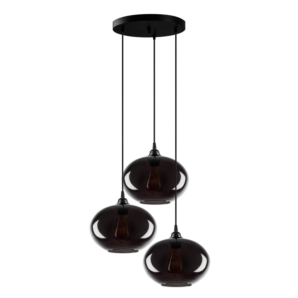 Smoked Pendellampe - Rauch in Rauch präsentiert im Onlineshop von KAQTU Design AG. Pendelleuchte ist von Opviq