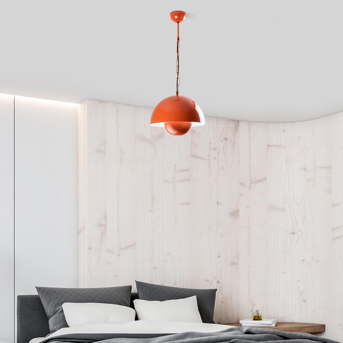 Kure 2676 Pendellampe - Orange in Orange präsentiert im Onlineshop von KAQTU Design AG. Pendelleuchte ist von Opviq
