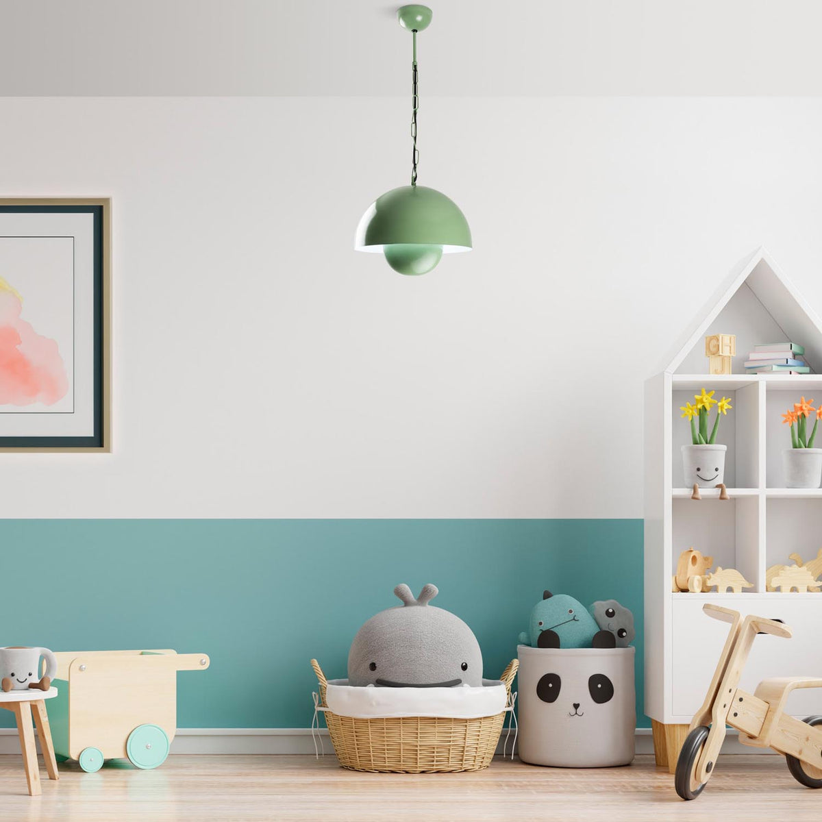 Kure 2676 Pendellampe - Minze in Minze präsentiert im Onlineshop von KAQTU Design AG. Pendelleuchte ist von Opviq