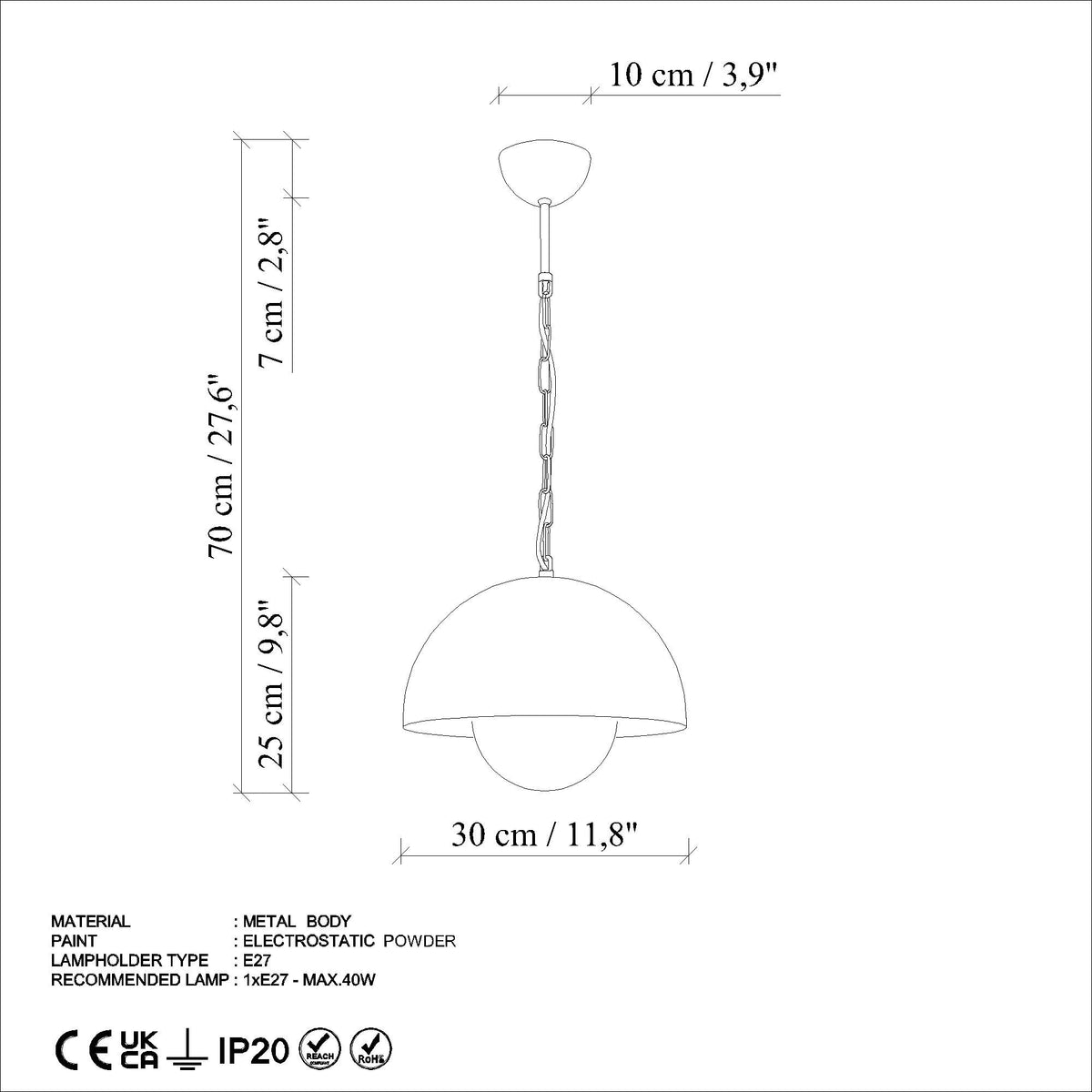 Kure 2676 Pendellampe - Minze in Minze präsentiert im Onlineshop von KAQTU Design AG. Pendelleuchte ist von Opviq