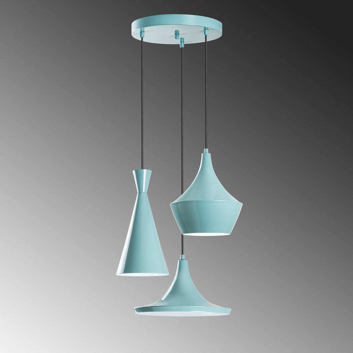 Tom Pendellampe - Türkis in Türkis präsentiert im Onlineshop von KAQTU Design AG. Pendelleuchte ist von Opviq