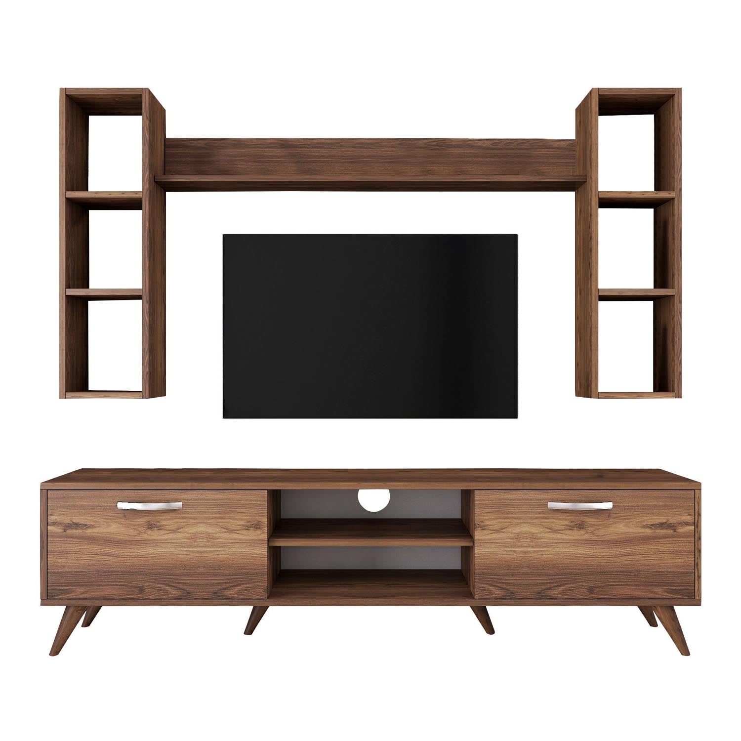 M5 - 240 in Walnuss präsentiert im Onlineshop von KAQTU Design AG. TV-Möbel ist von Hanah Home