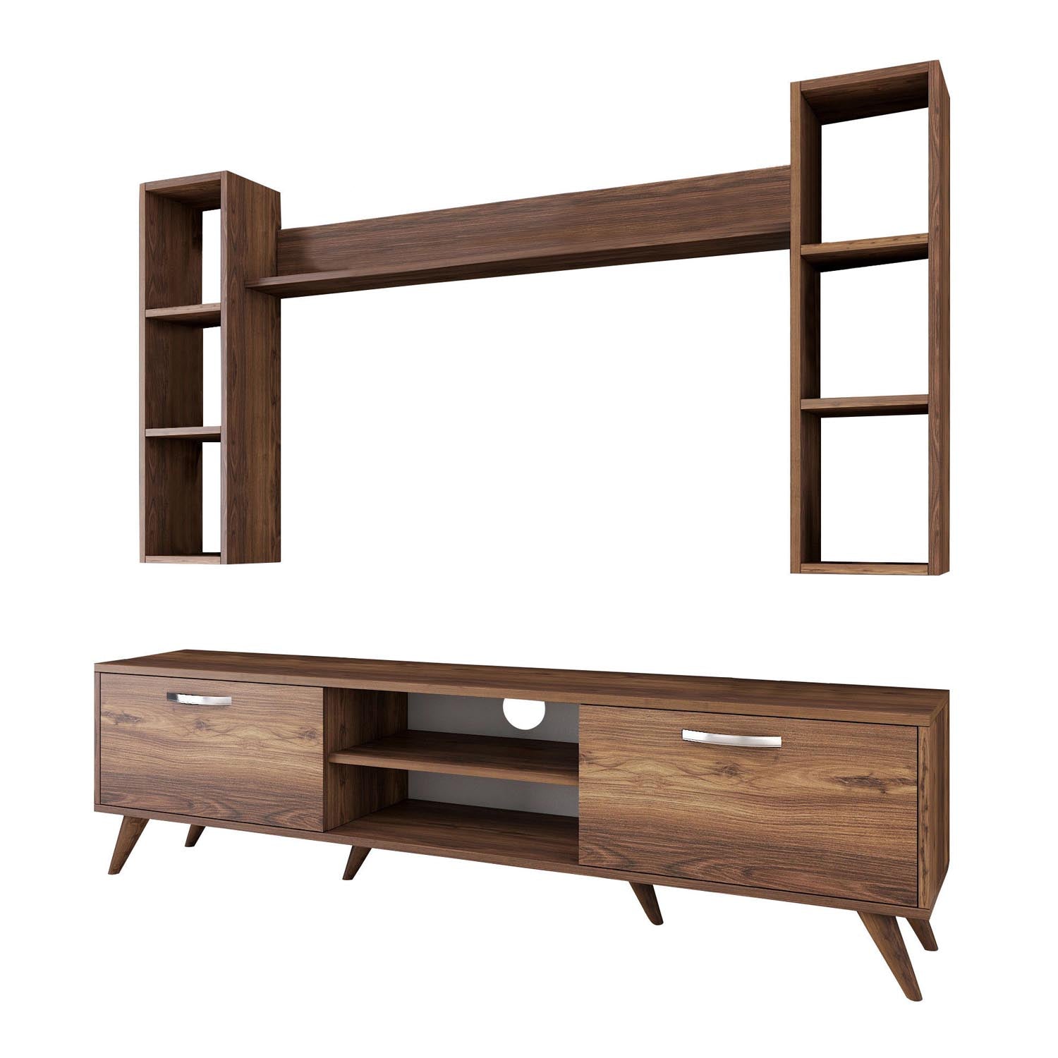M5 - 240 in Walnuss präsentiert im Onlineshop von KAQTU Design AG. TV-Möbel ist von Hanah Home