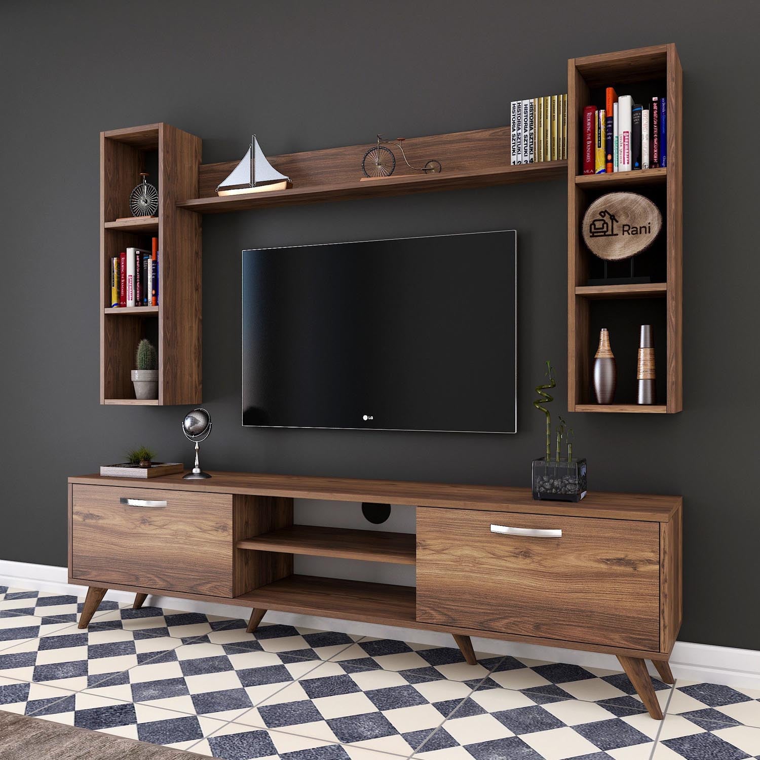 M5 - 240 in Walnuss präsentiert im Onlineshop von KAQTU Design AG. TV-Möbel ist von Hanah Home